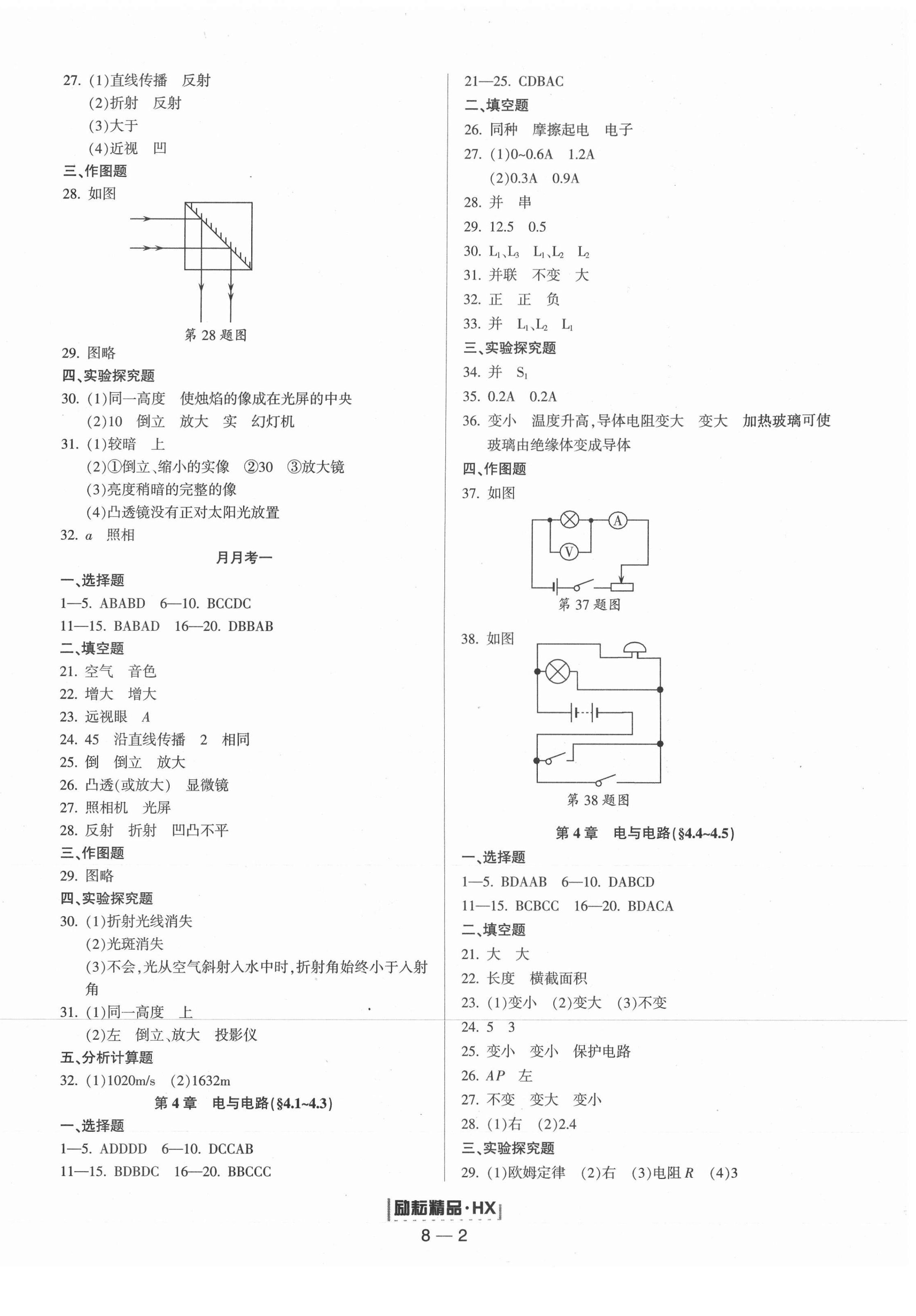 2021年勵(lì)耘書業(yè)勵(lì)耘活頁(yè)八年級(jí)科學(xué)下冊(cè)華師大版寧波專版 第2頁(yè)