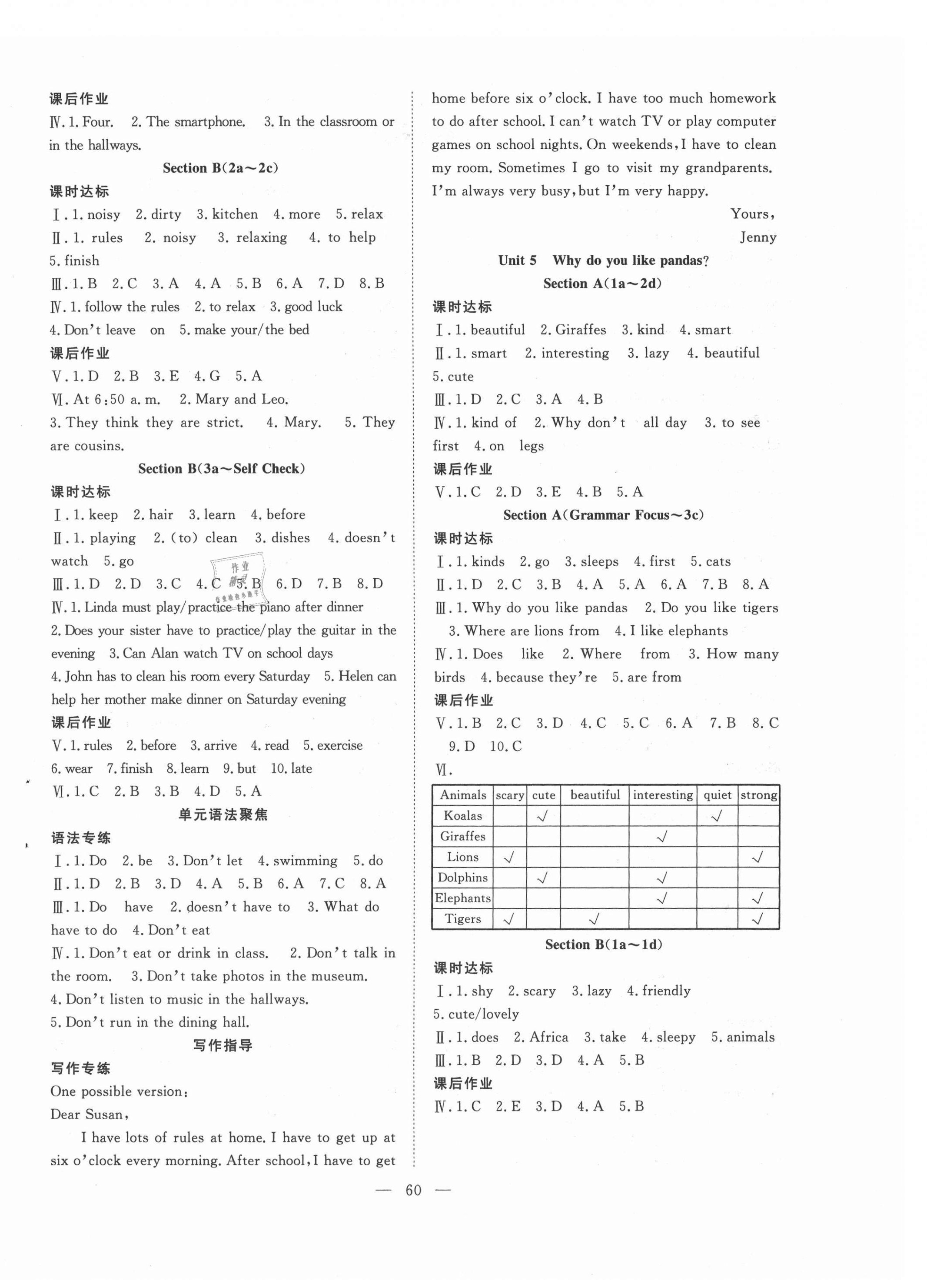 2021年全頻道課時作業(yè)七年級英語下冊人教版 第4頁