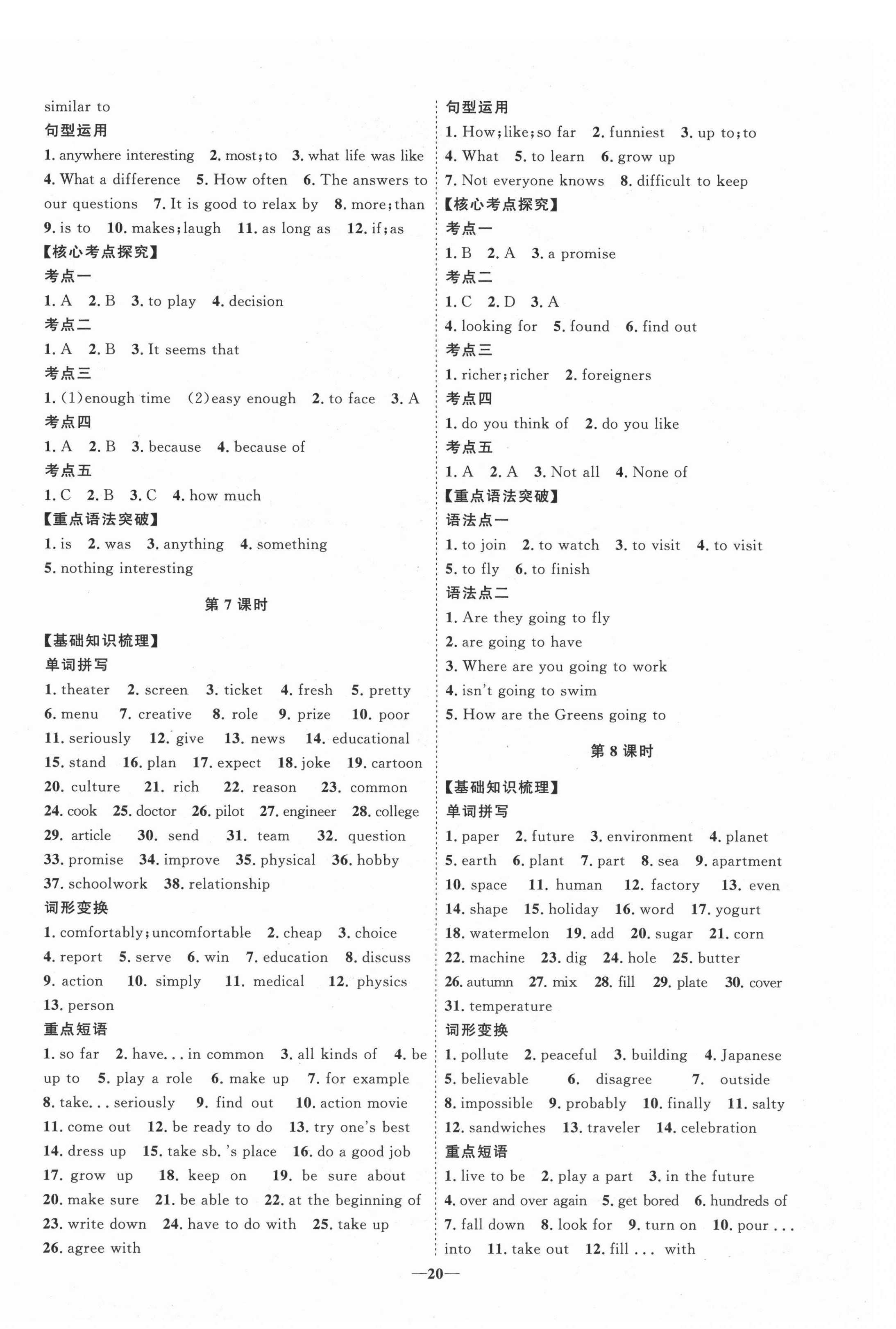 2021年初中總復(fù)習(xí)手冊英語山東教育出版社 第4頁