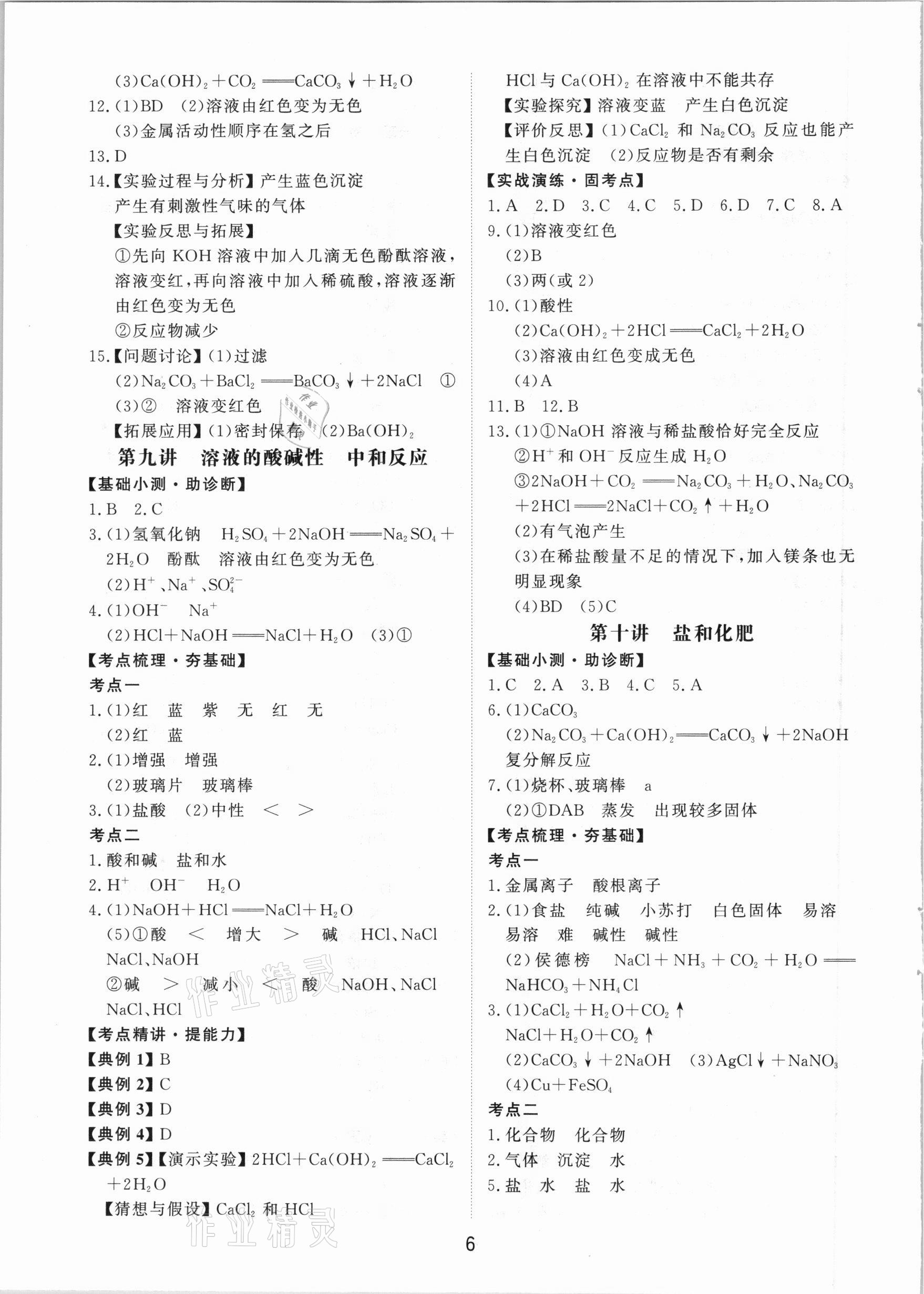 2021年初中總復(fù)習(xí)手冊(cè)化學(xué)山東科學(xué)技術(shù)出版社 第6頁(yè)