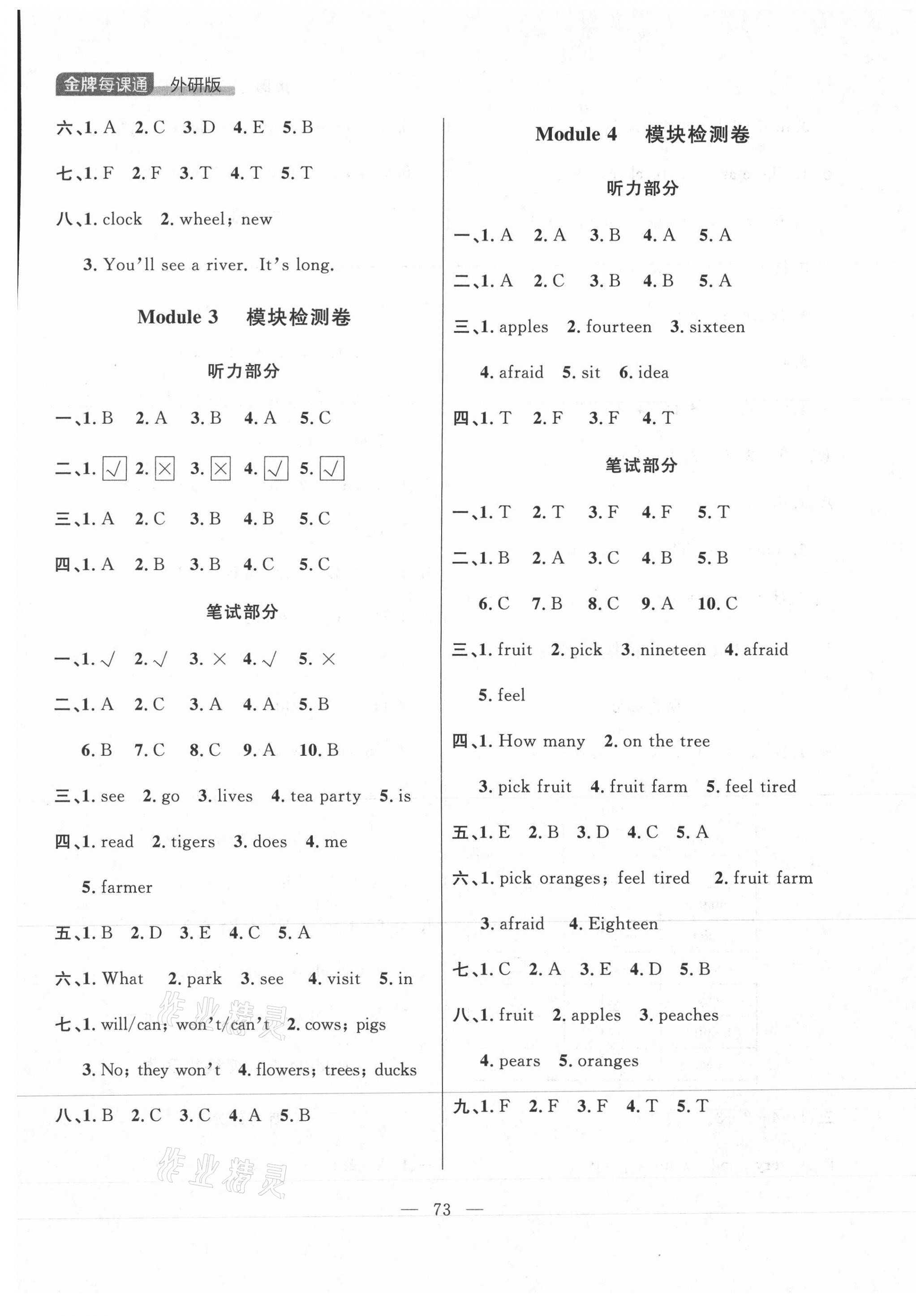 2021年點石成金金牌每課通三年級英語下冊外研版大連專版 第9頁