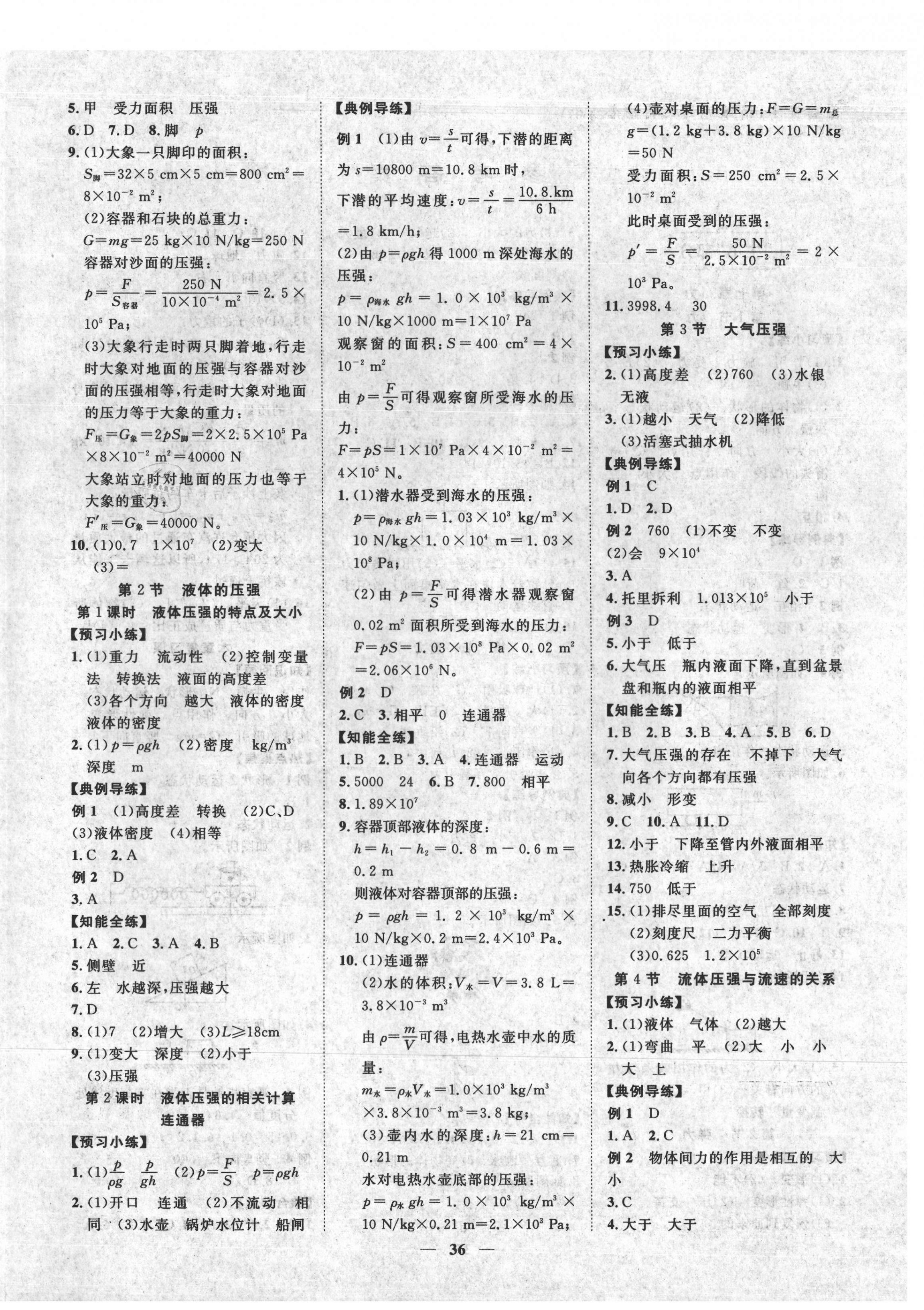 2021年本土教輔名校學(xué)案初中生輔導(dǎo)八年級物理下冊人教版 第4頁