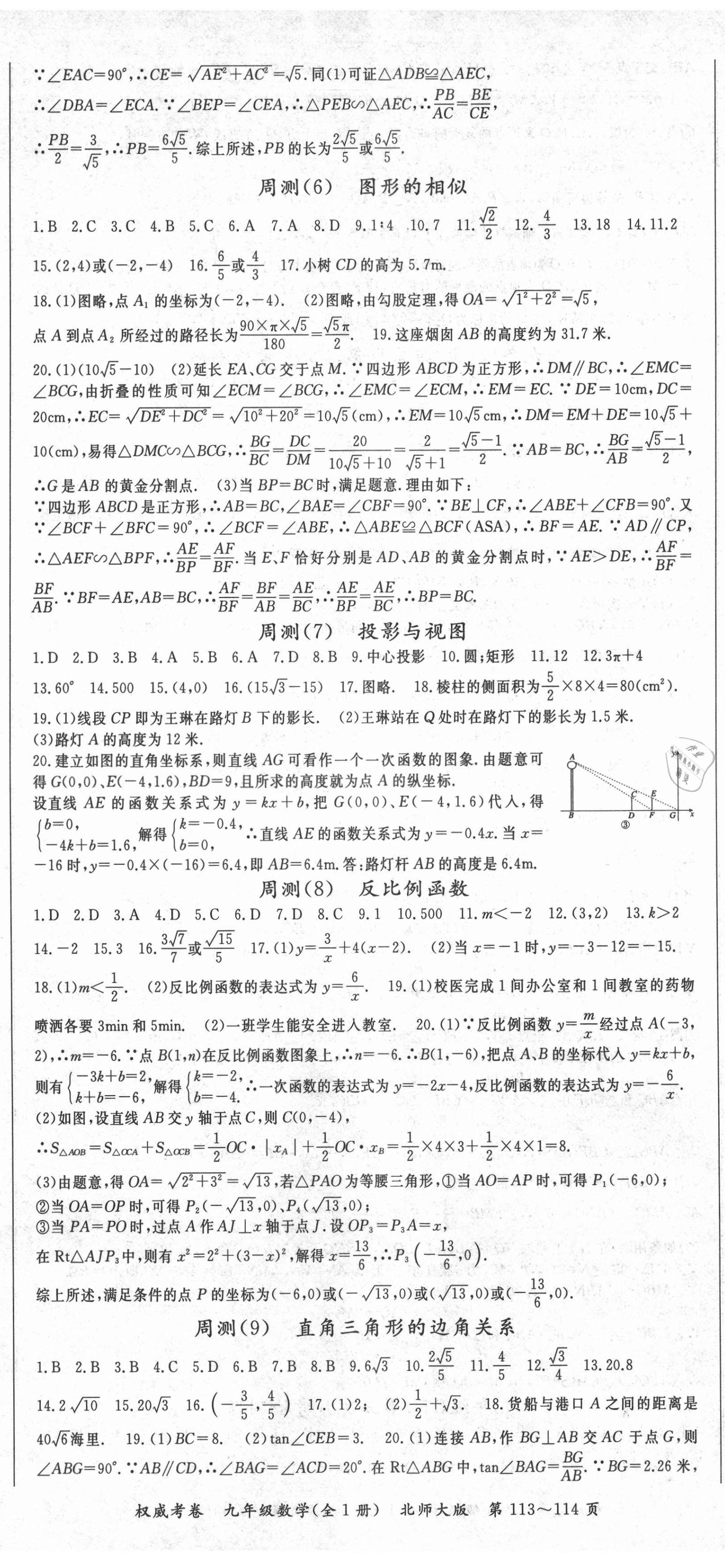 2020年智瑯圖書權(quán)威考卷九年級數(shù)學(xué)全一冊北師大版 第2頁