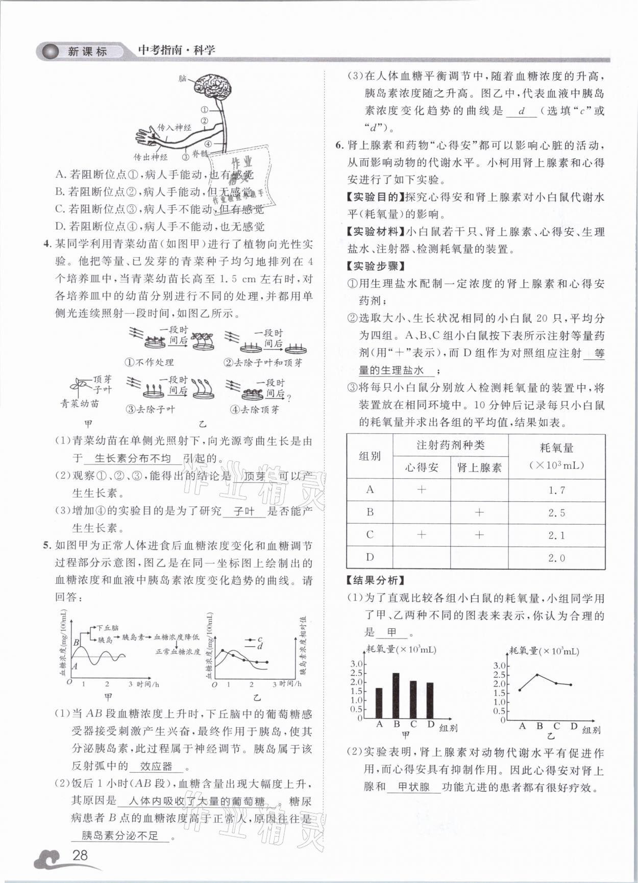 2021年中考指南科學(xué)浙江工商大學(xué)出版社溫州專版 第28頁