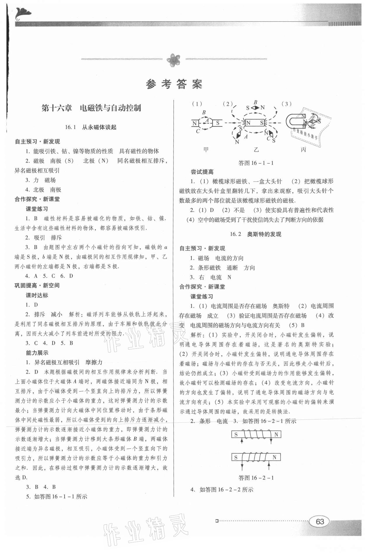 2021年南方新课堂金牌学案九年级物理下册沪粤版 第1页