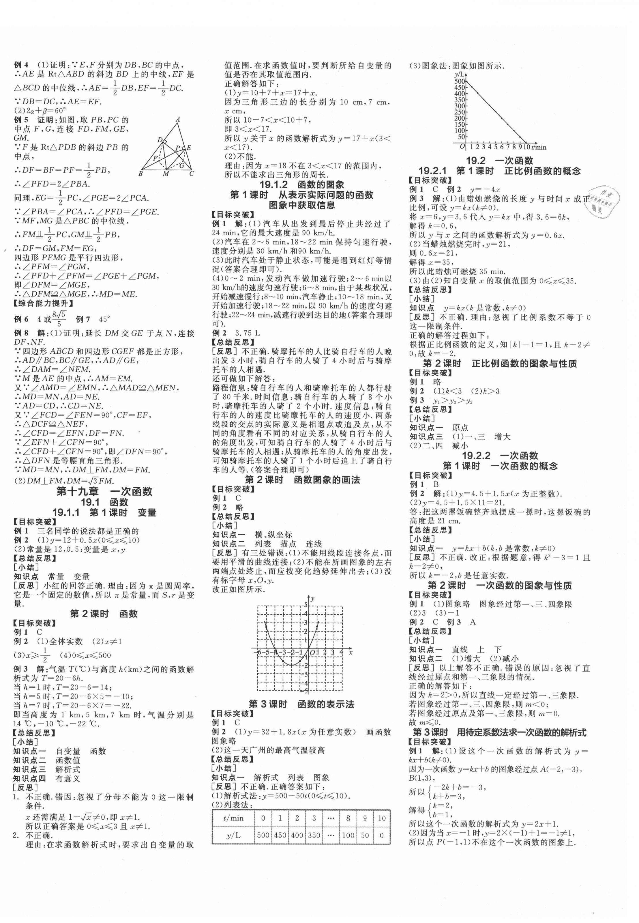 2021年全品学练考八年级数学下册人教版江西专版 第4页