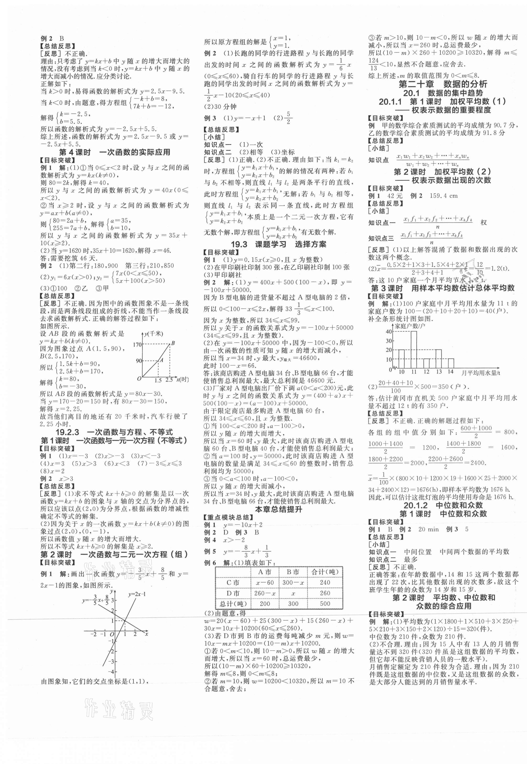 2021年全品学练考八年级数学下册人教版江西专版 第5页