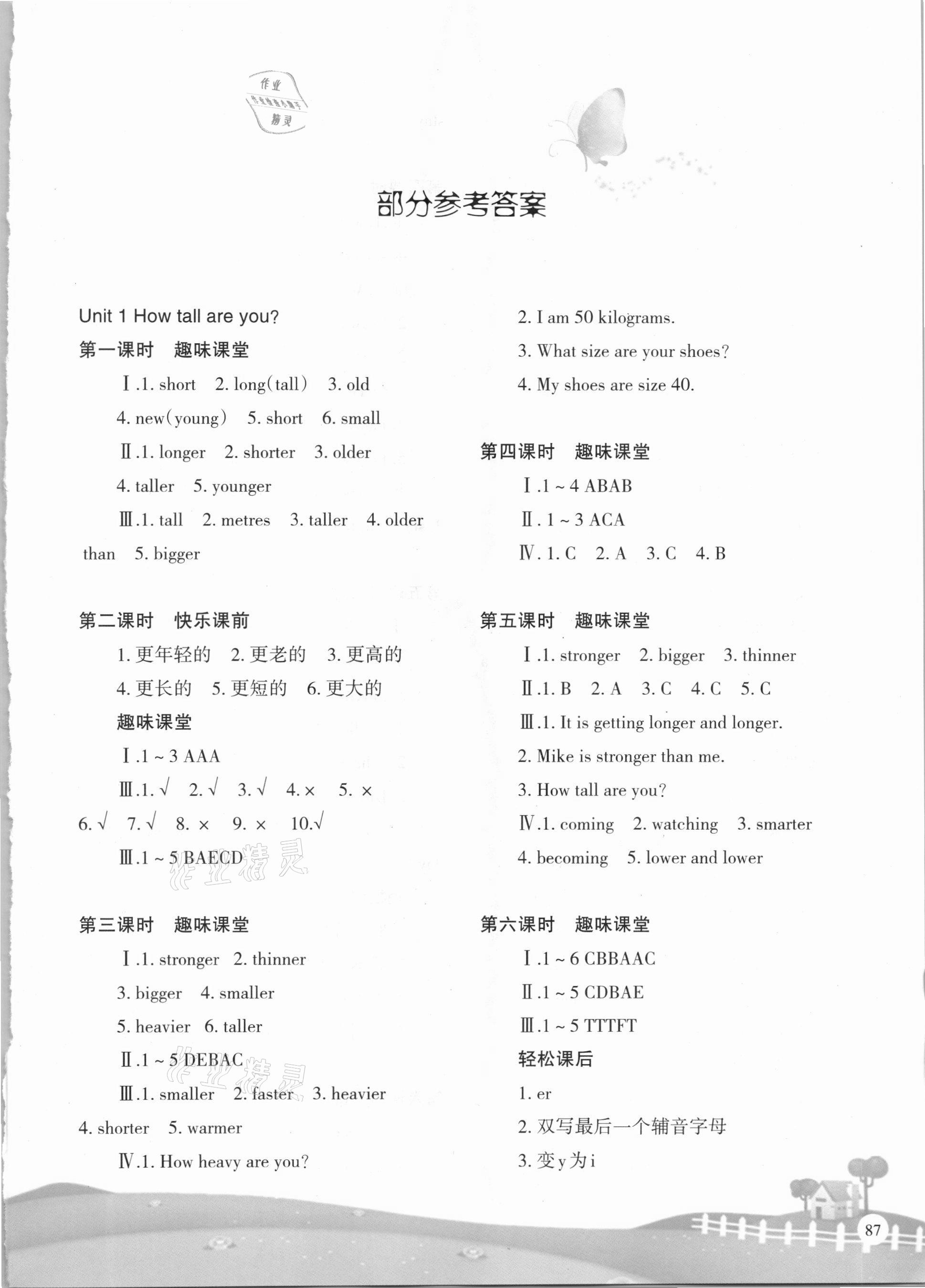 2021年学习指要六年级英语下册人教版重庆专用 第1页