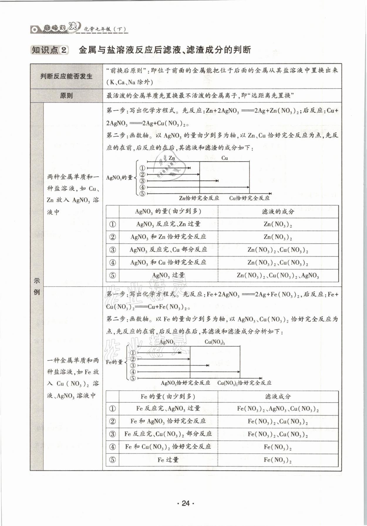 2021年巔峰對決九年級化學下冊人教版 參考答案第24頁