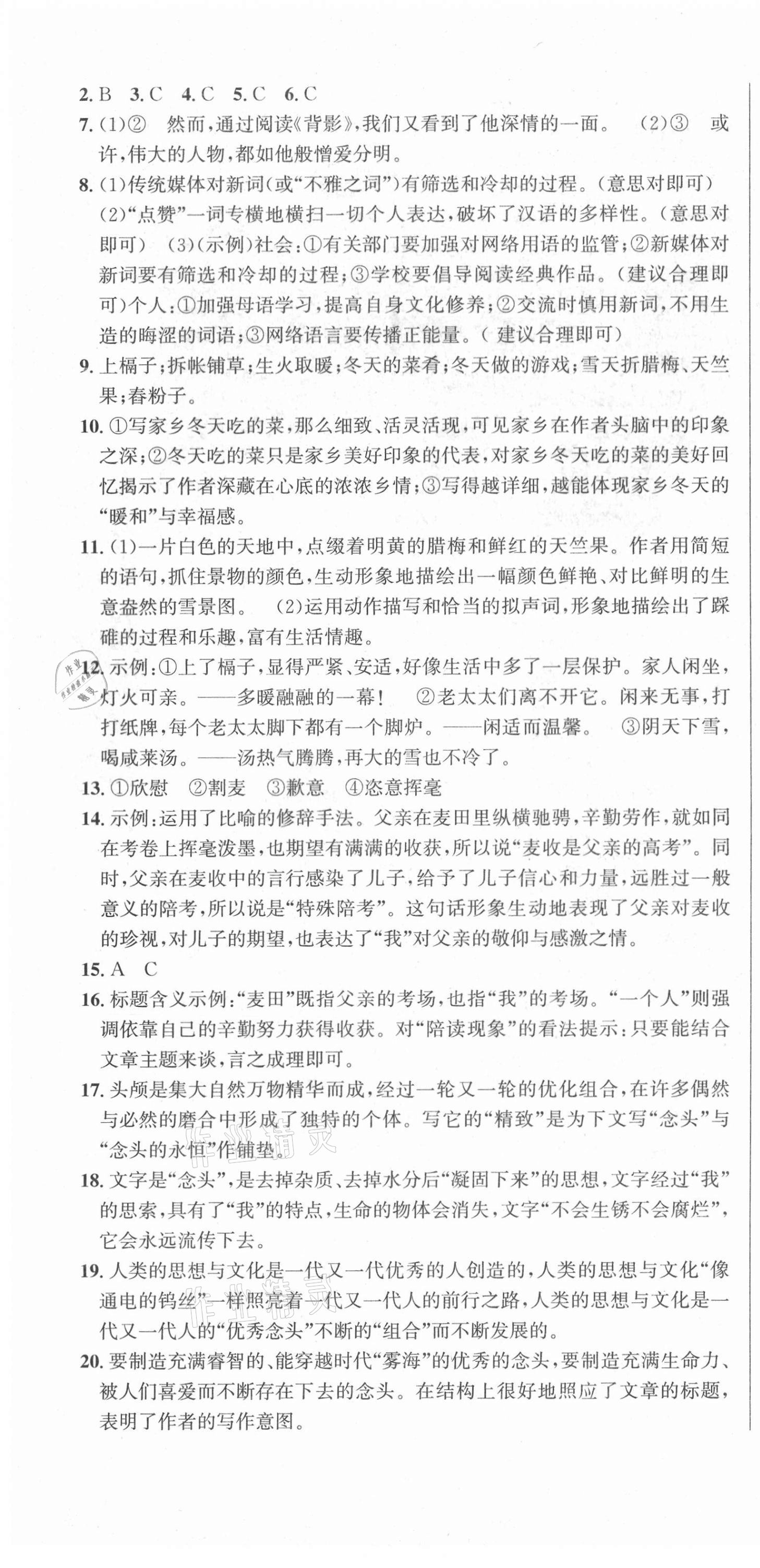 2020年名師幫學(xué)期總復(fù)習(xí)八年級(jí)語(yǔ)文全一冊(cè)人教版 第4頁(yè)