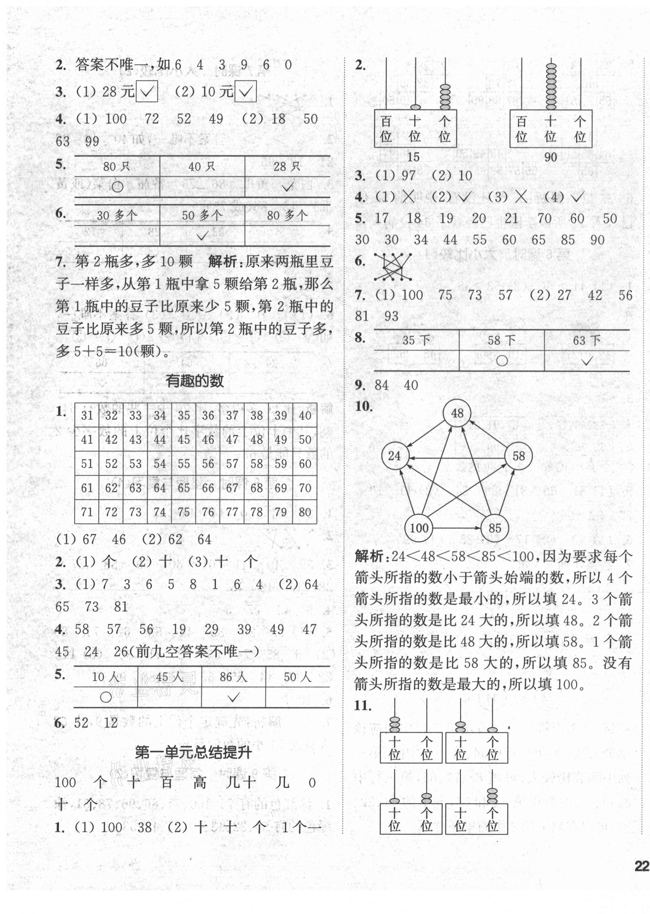 2021年通城學(xué)典課時作業(yè)本一年級數(shù)學(xué)下冊西師大版 第3頁