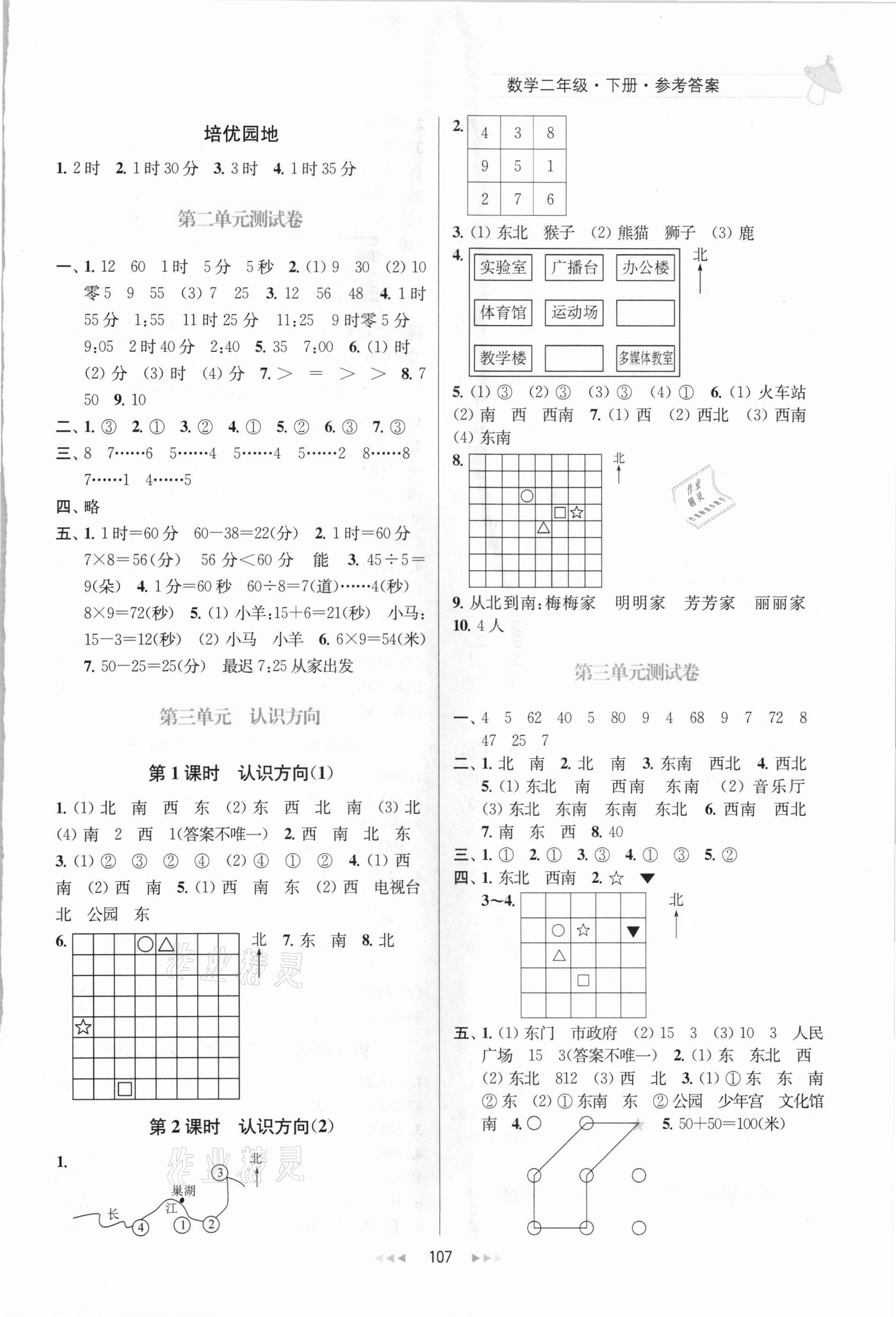 2021年金鑰匙提優(yōu)訓(xùn)練課課練二年級(jí)數(shù)學(xué)下冊(cè)蘇教版 第3頁(yè)