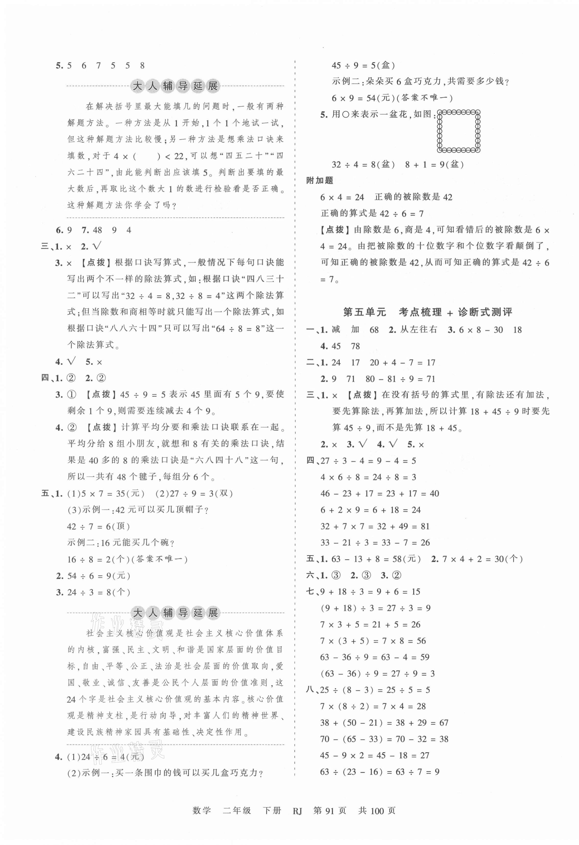 2021年王朝霞考點梳理時習卷二年級數學下冊人教版 第3頁