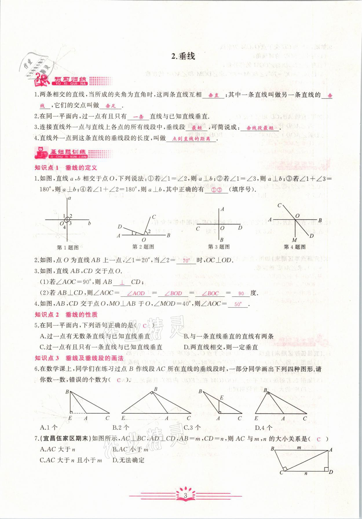 2021年思維新觀察七年級數(shù)學下冊宜昌專版 第3頁