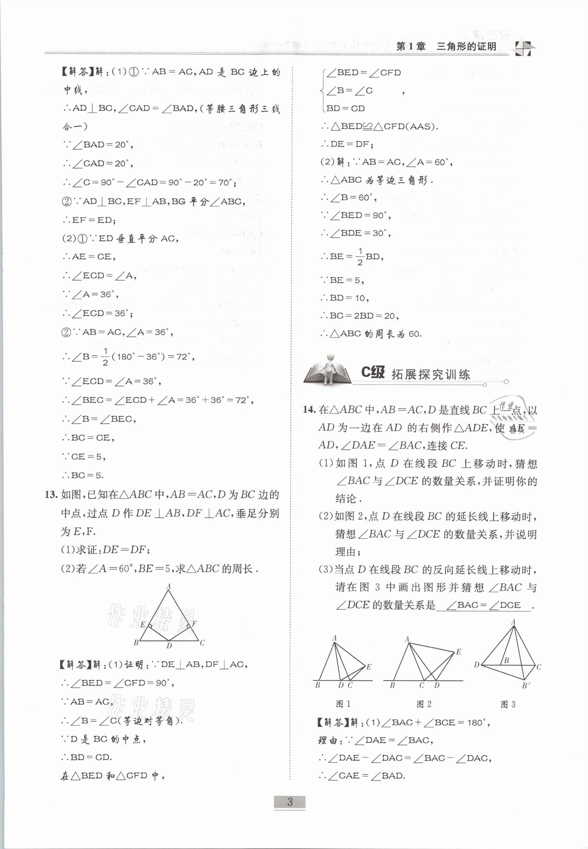 2021年名師課堂課時(shí)優(yōu)化精講精練八年級數(shù)學(xué)下冊北師大版 第3頁