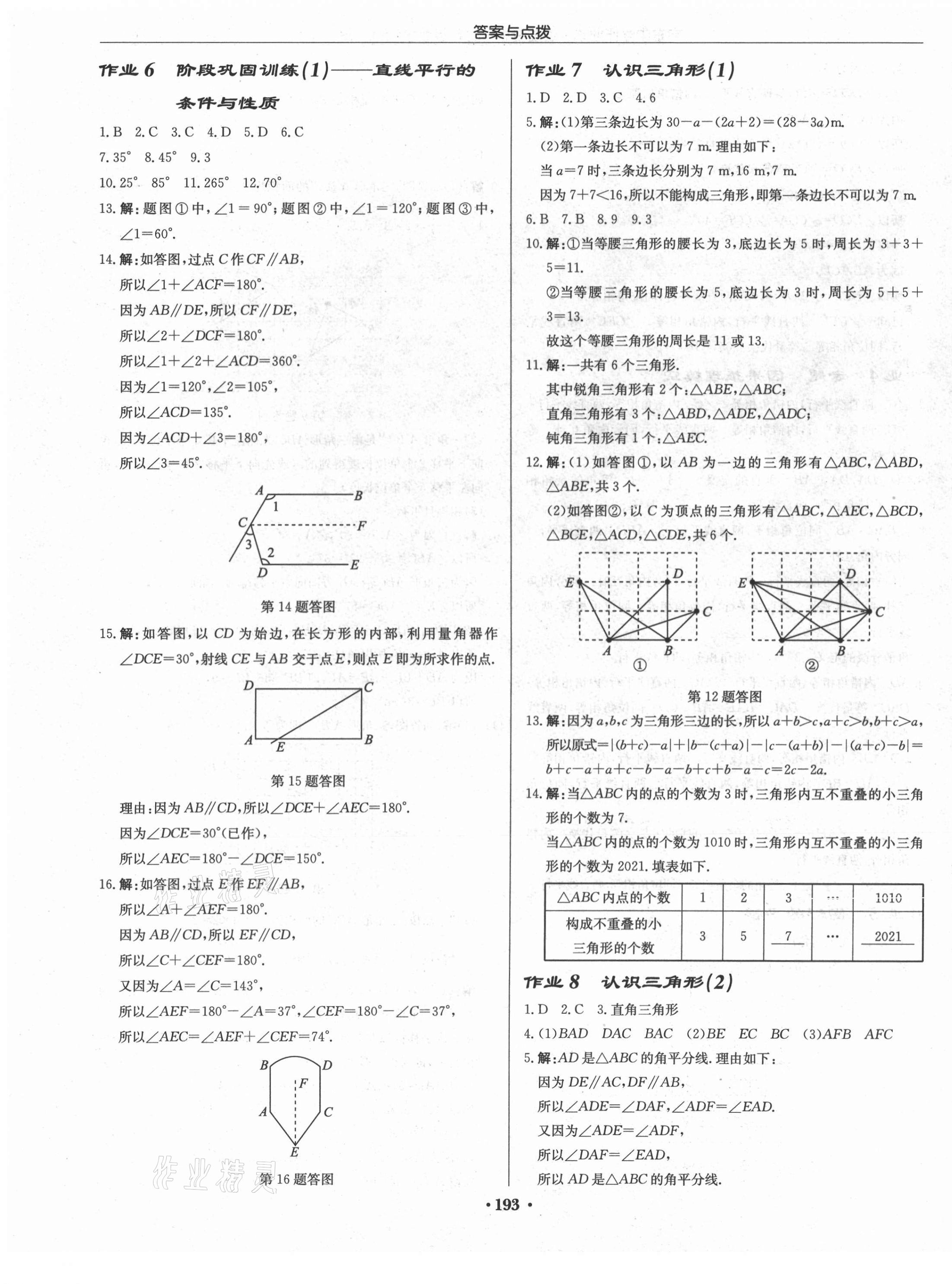 2021年启东中学作业本七年级数学下册苏科版连淮专版 第3页