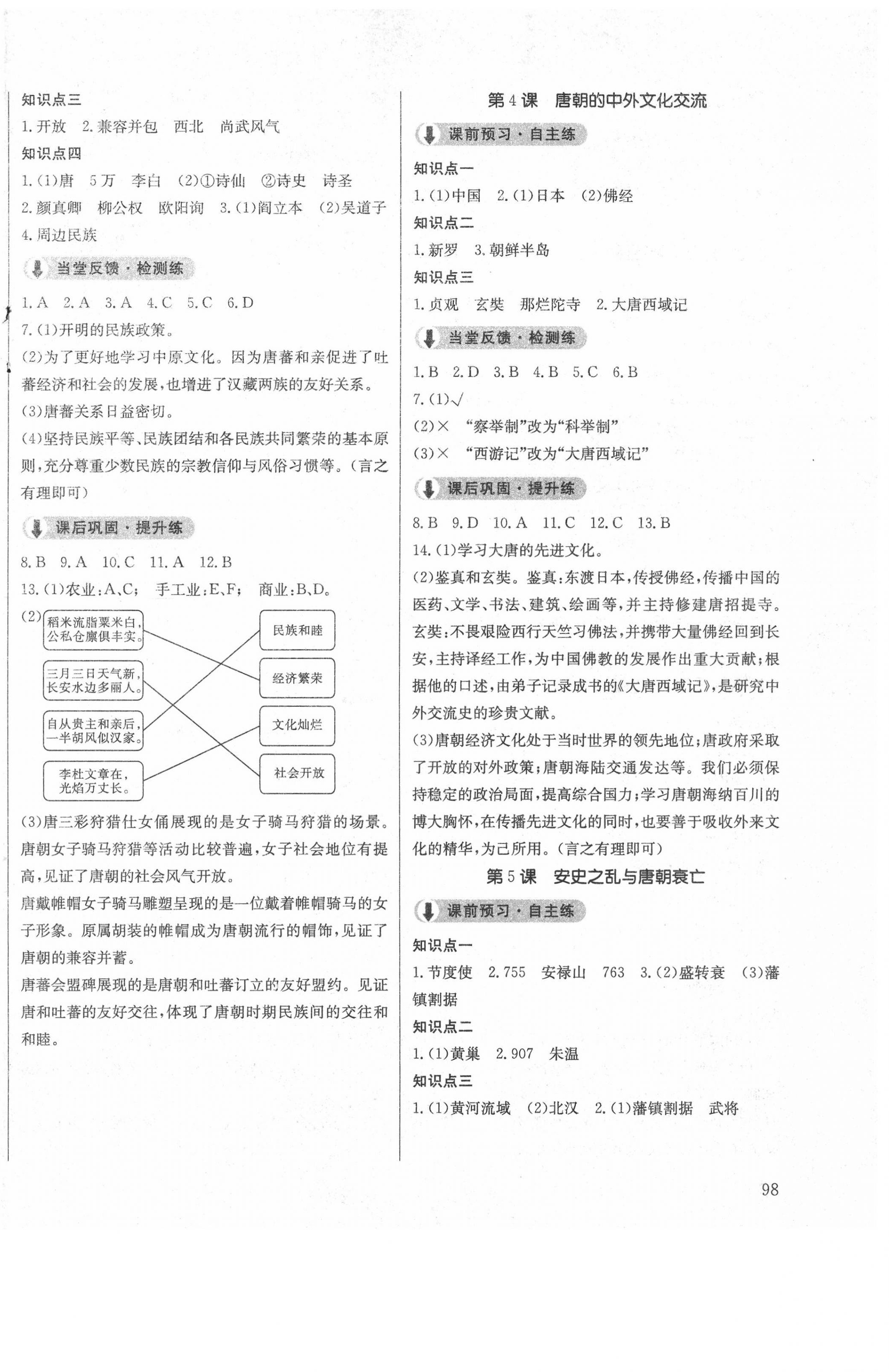 2021年原创讲练测课优新突破七年级历史下册人教版 第2页