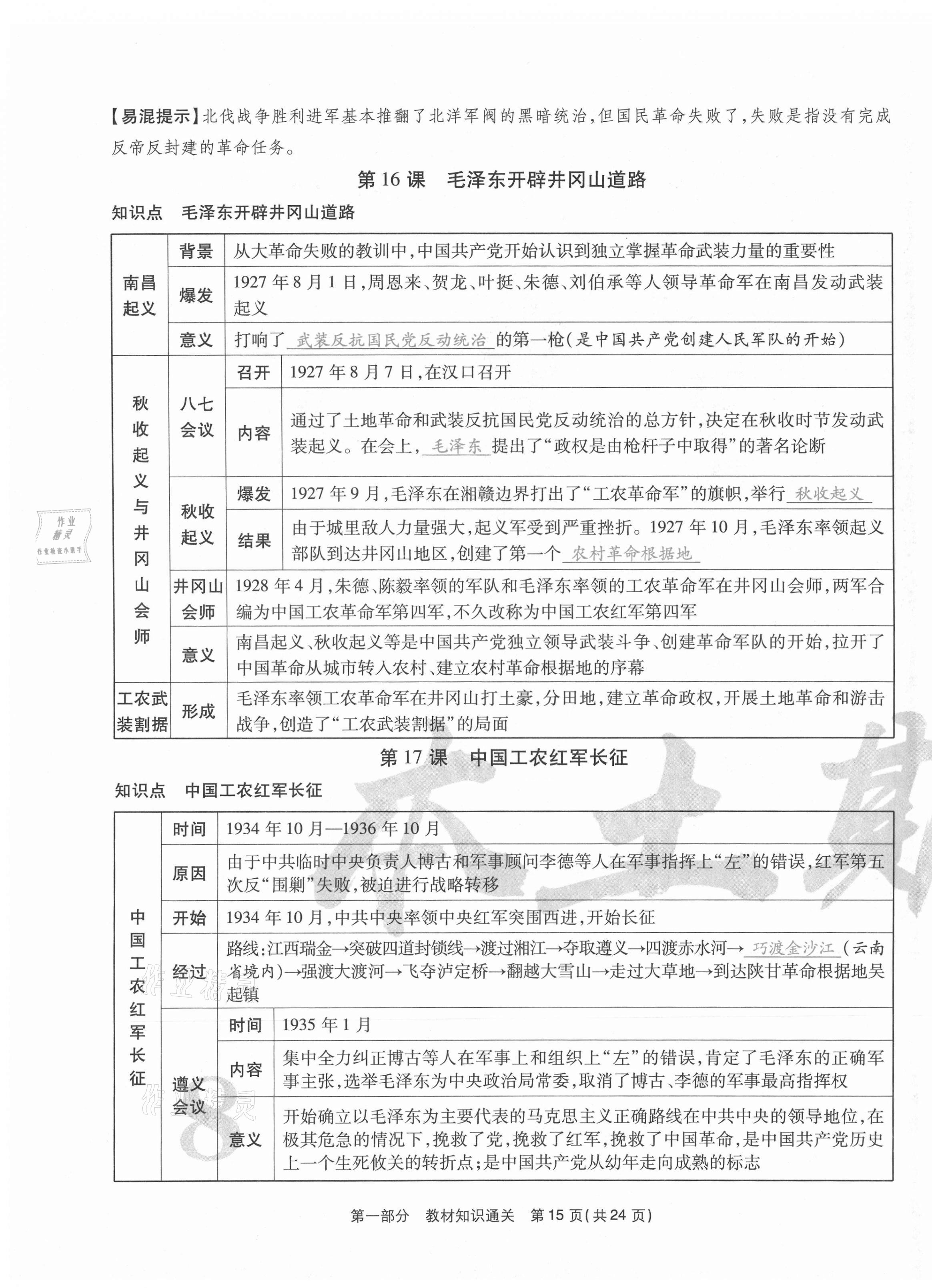 2020年云南本土期末卷八年級歷史上冊人教版 第15頁