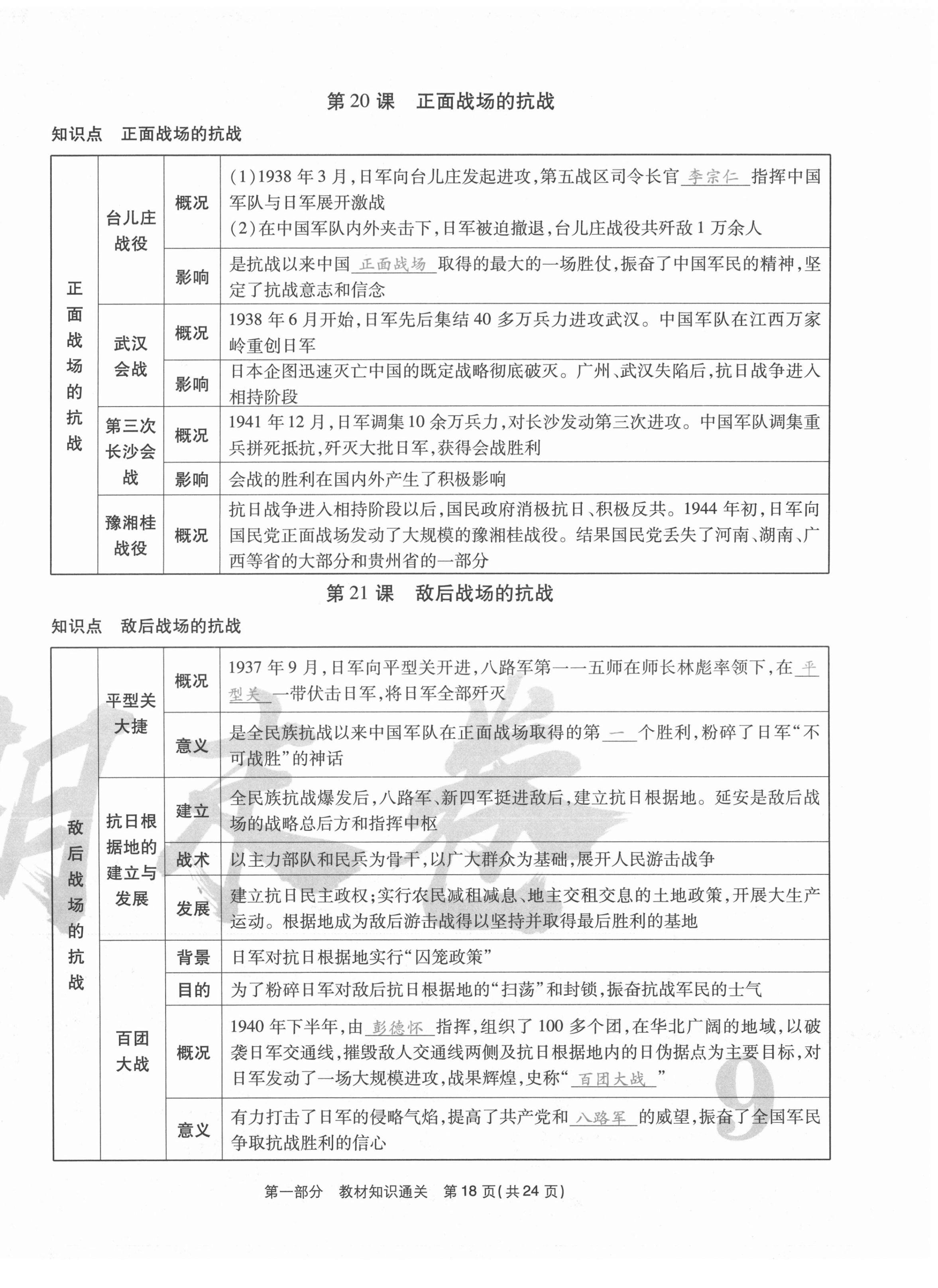 2020年云南本土期末卷八年級(jí)歷史上冊(cè)人教版 第18頁