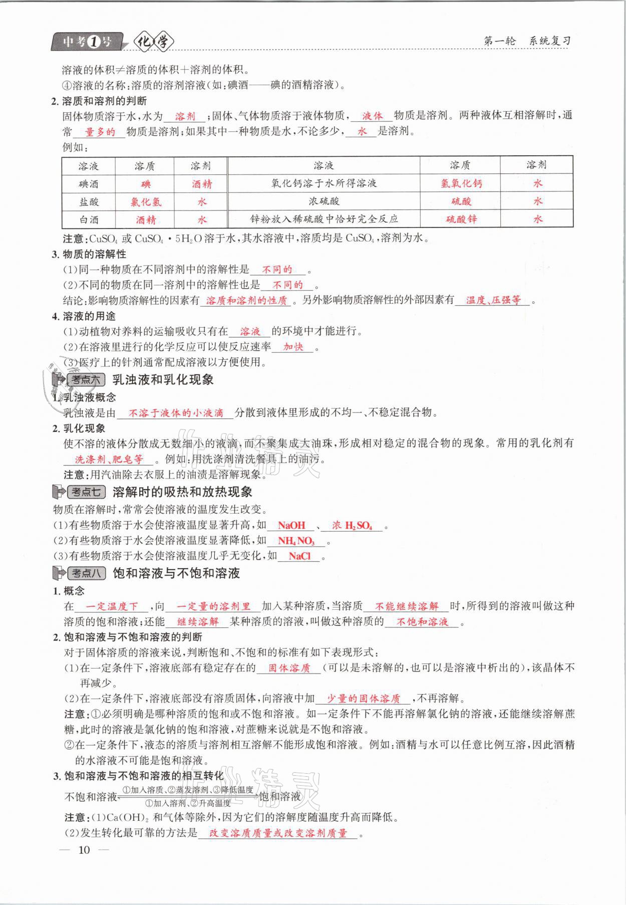 2021年中考1號(hào)化學(xué) 第10頁(yè)