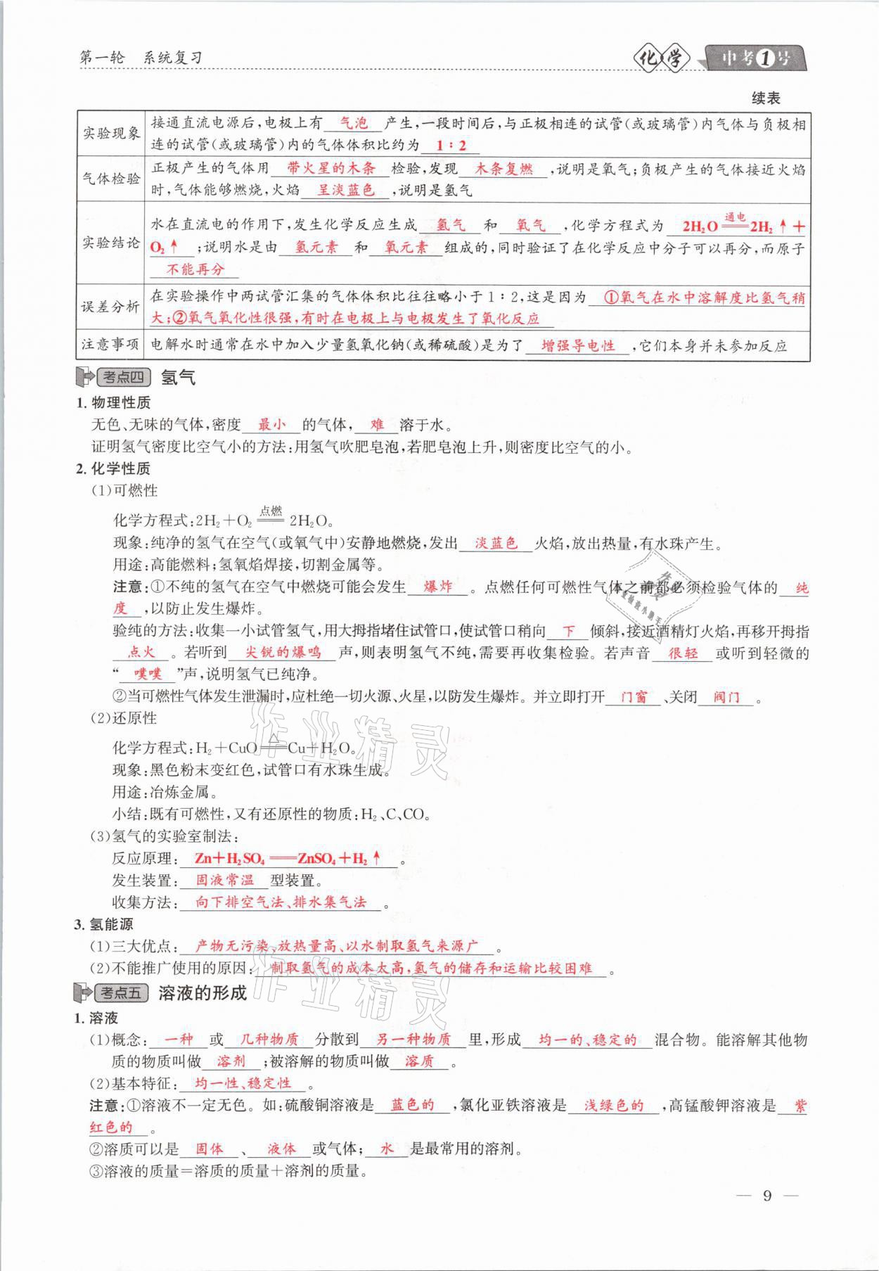 2021年中考1號(hào)化學(xué) 第9頁(yè)