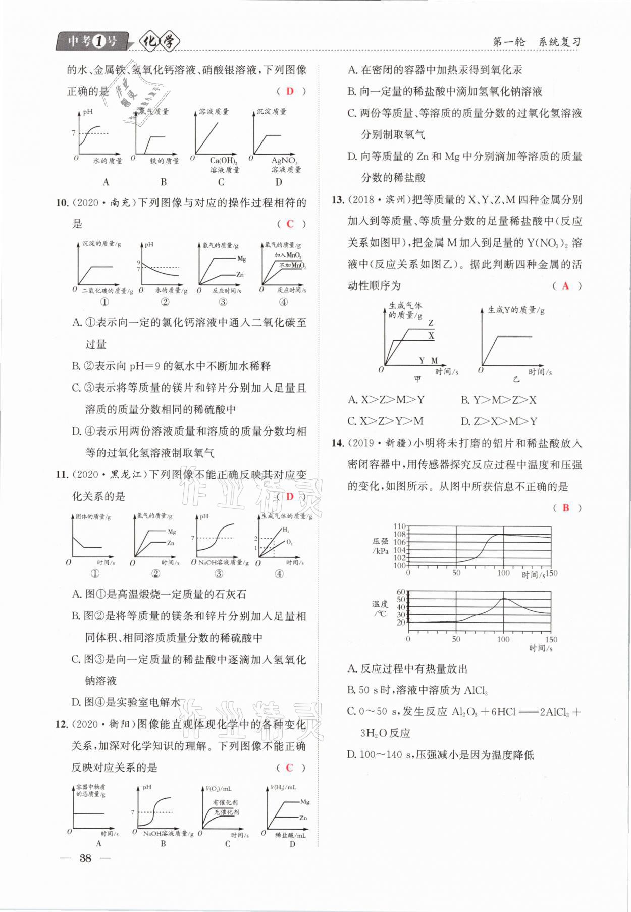 2021年中考1號(hào)化學(xué) 第38頁