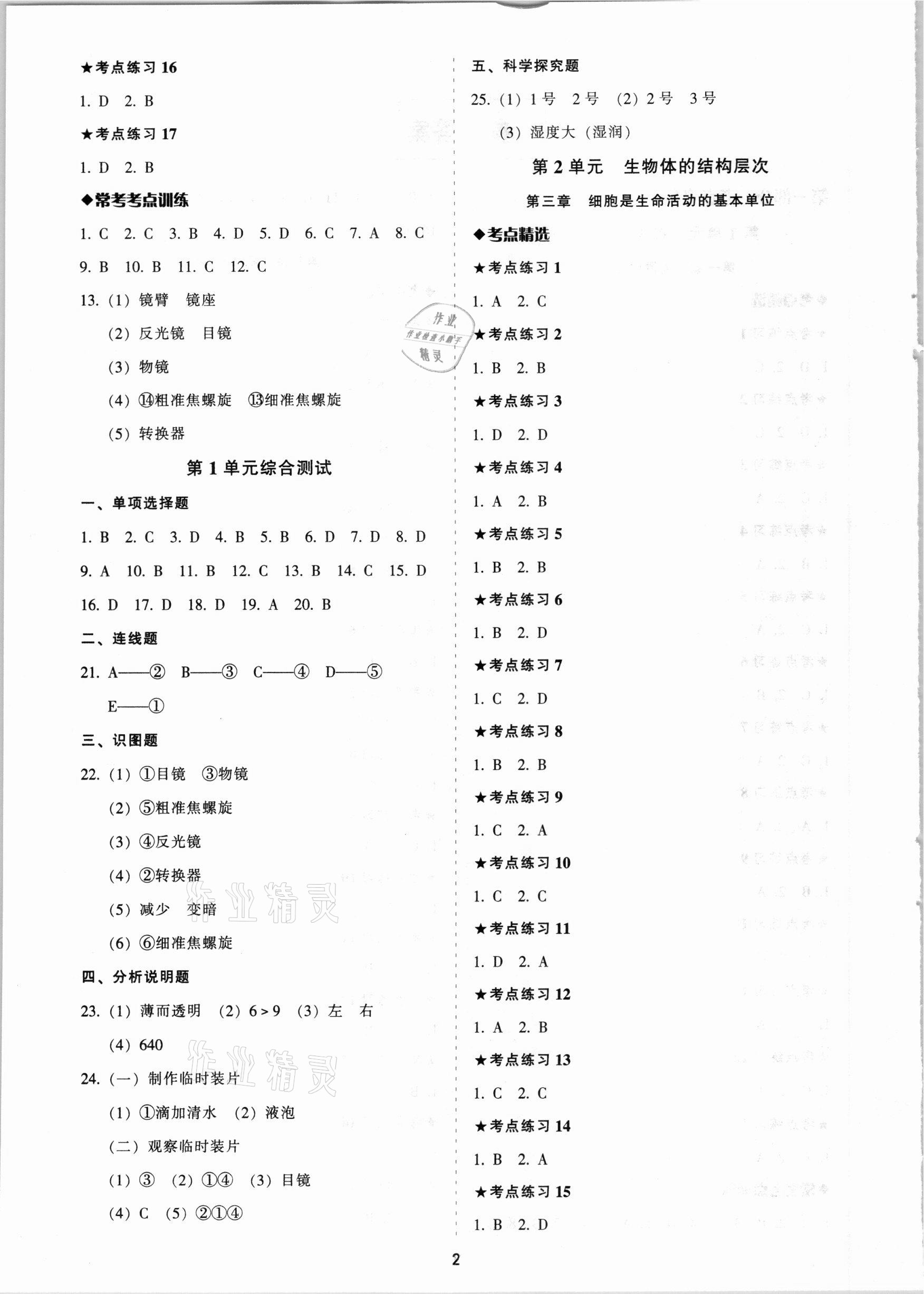 2021年中考備考全攻略生物 第2頁(yè)