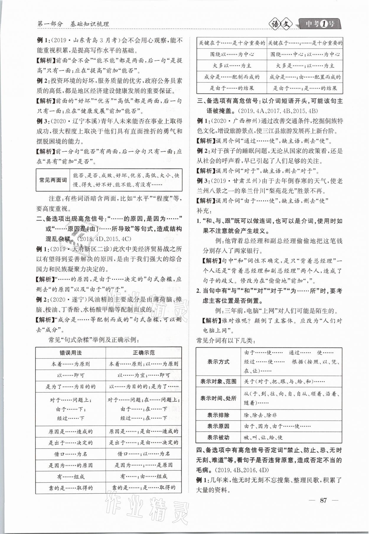 2021年中考1號(hào)語(yǔ)文 第87頁(yè)