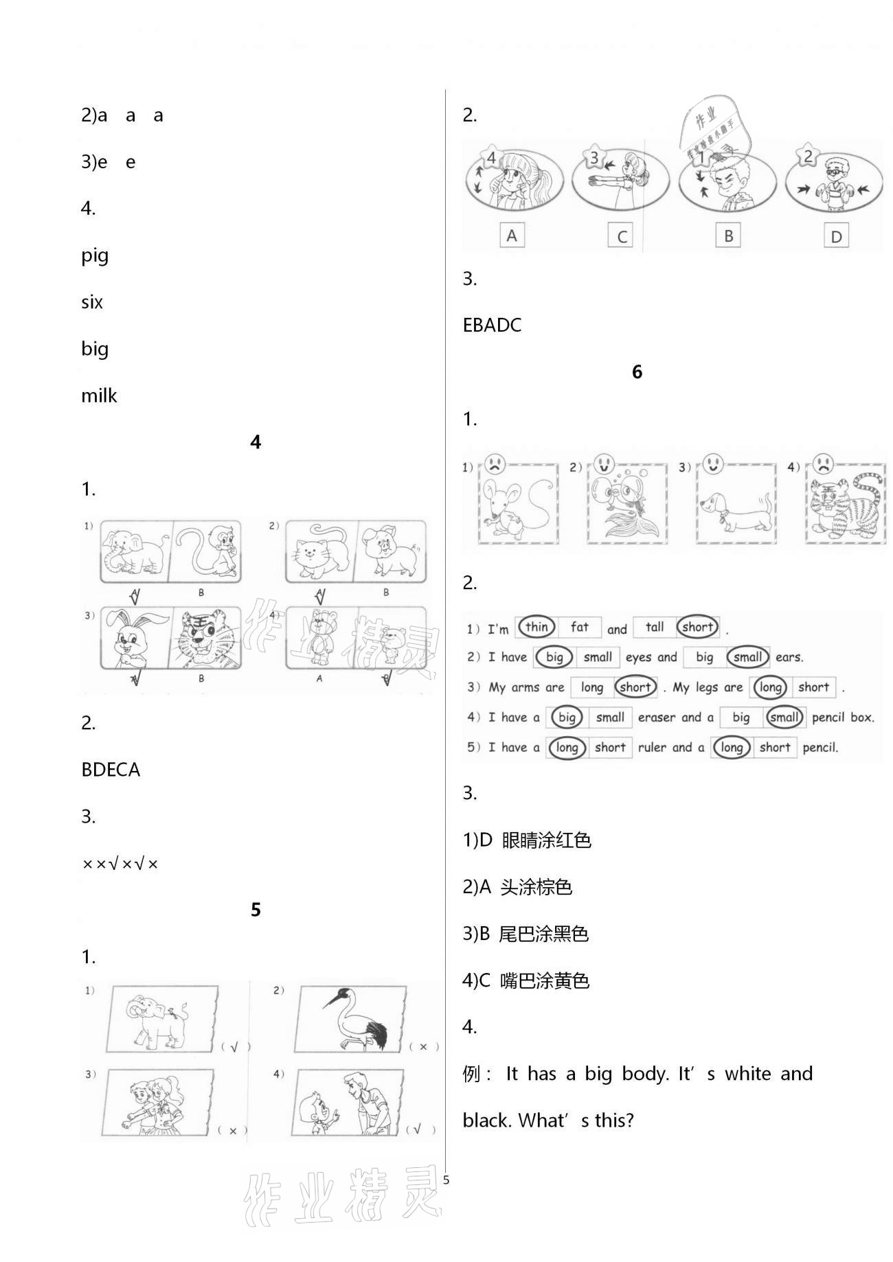 2021年英語作業(yè)本三年級下冊人教版浙江教育出版社 第5頁