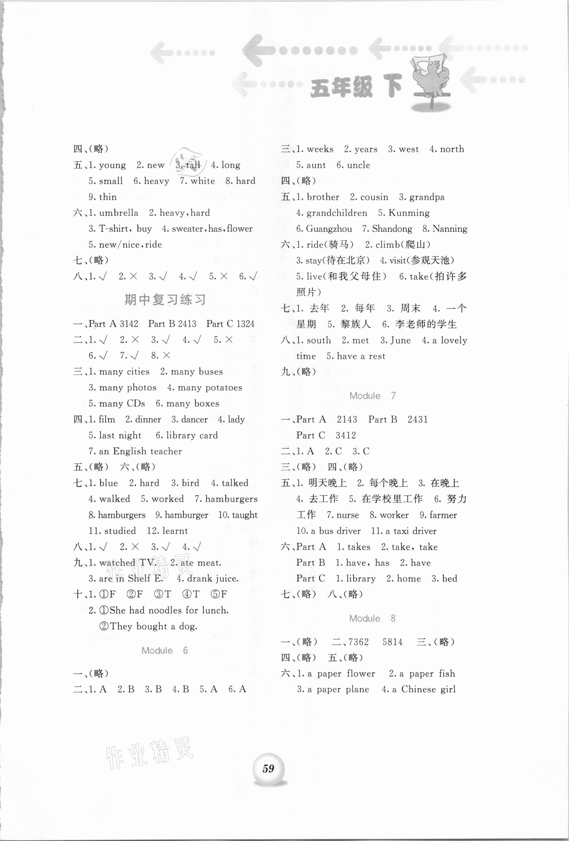2021年書寫練習一本通五年級英語下冊外研版三起 第2頁