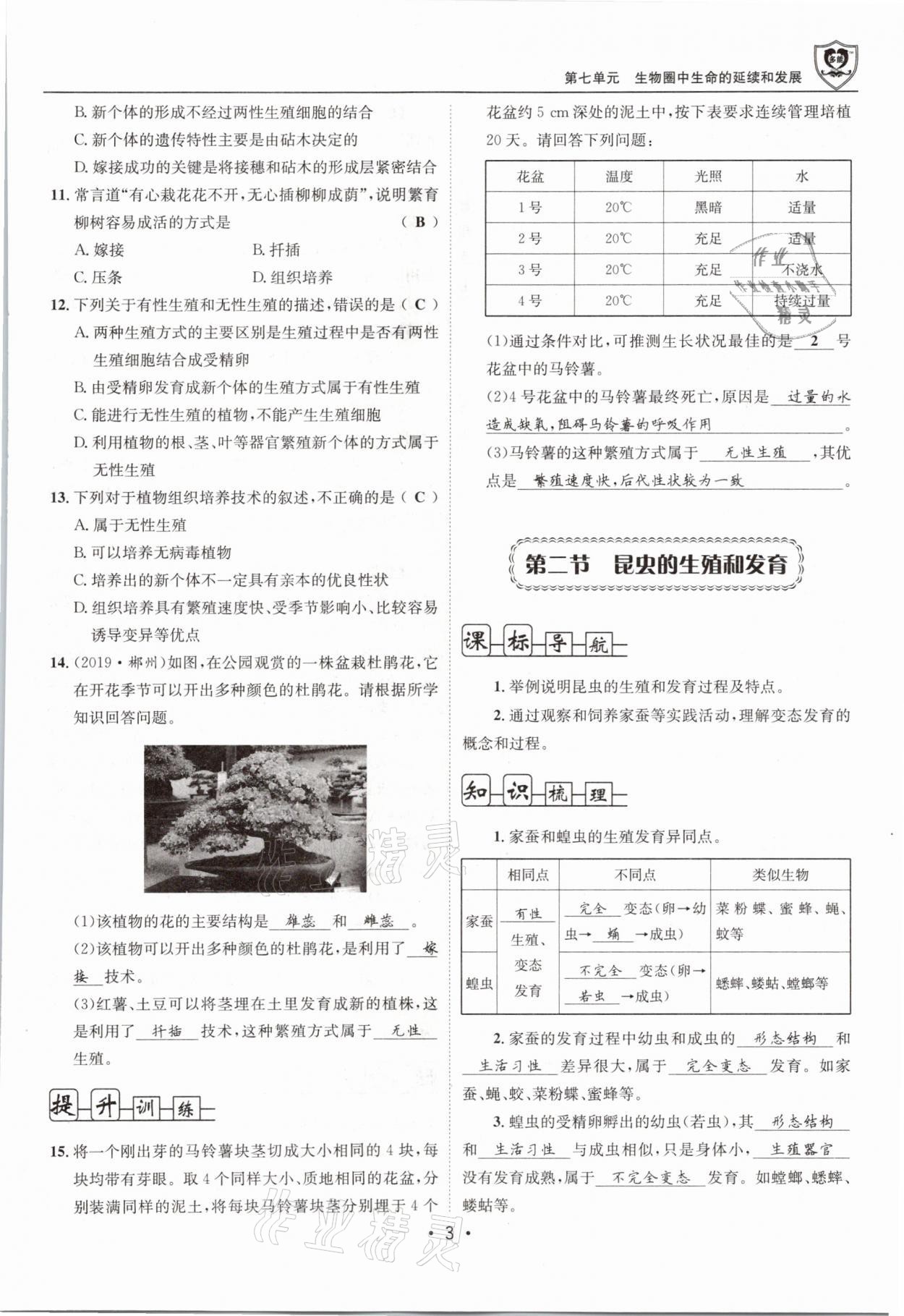 2021年指南針導學探究八年級生物下冊人教版 第3頁