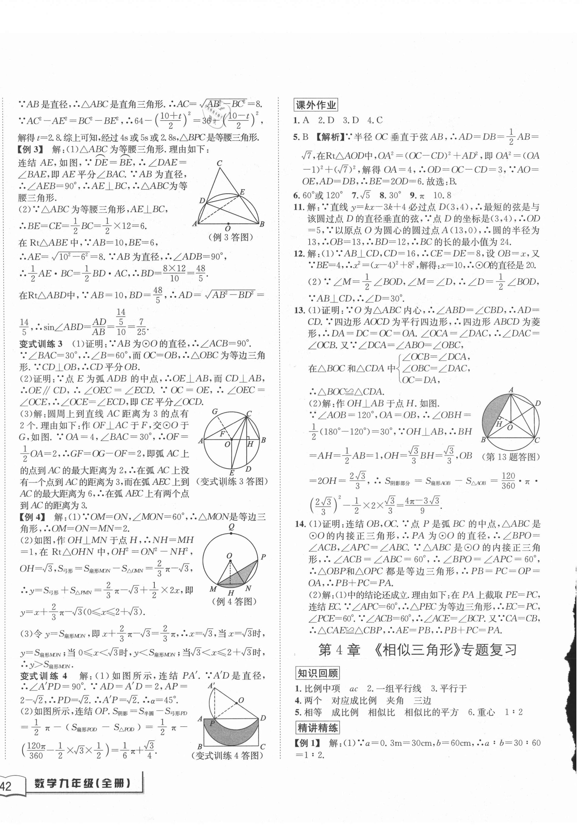 2020年名校期末復(fù)習(xí)寶典九年級數(shù)學(xué)全一冊浙教版 第4頁