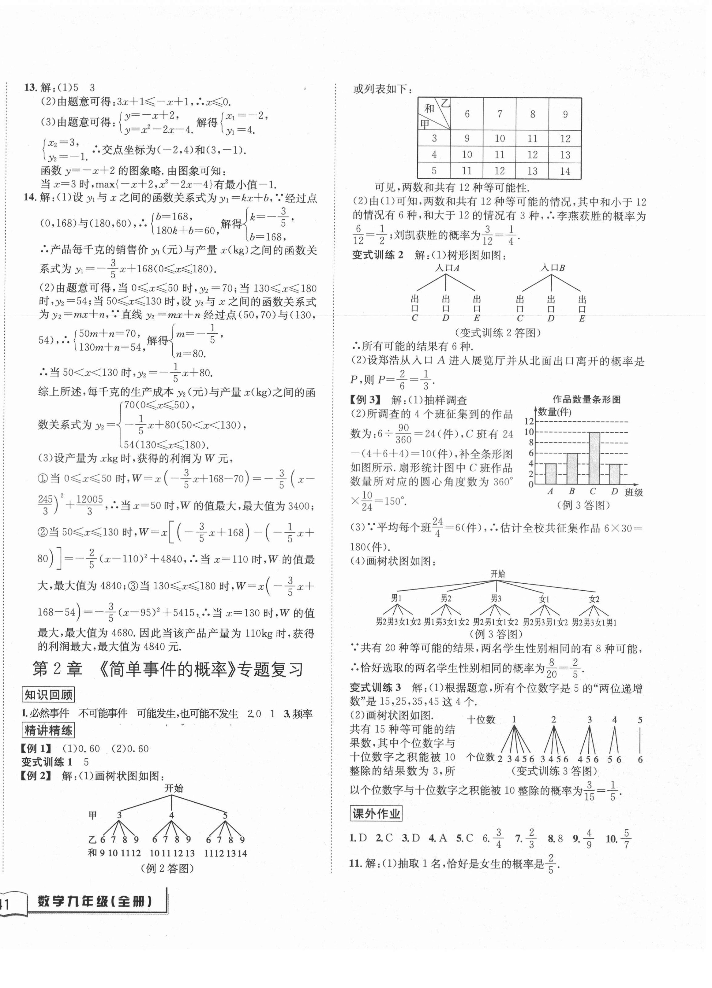 2020年名校期末复习宝典九年级数学全一册浙教版 第2页