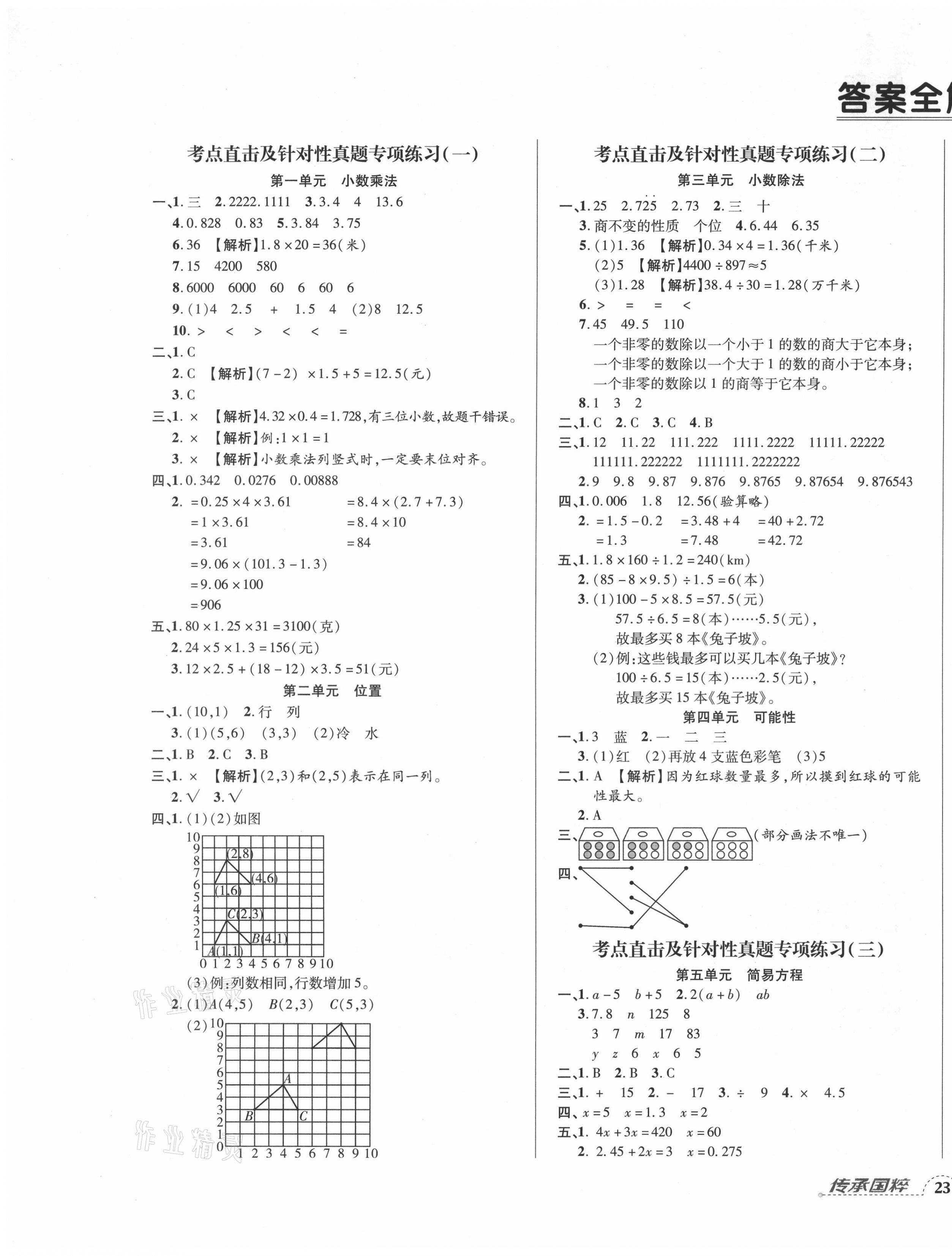 2020年追夢(mèng)之旅小學(xué)期末真題篇五年級(jí)數(shù)學(xué)上冊(cè)人教版河南專(zhuān)版 第1頁(yè)