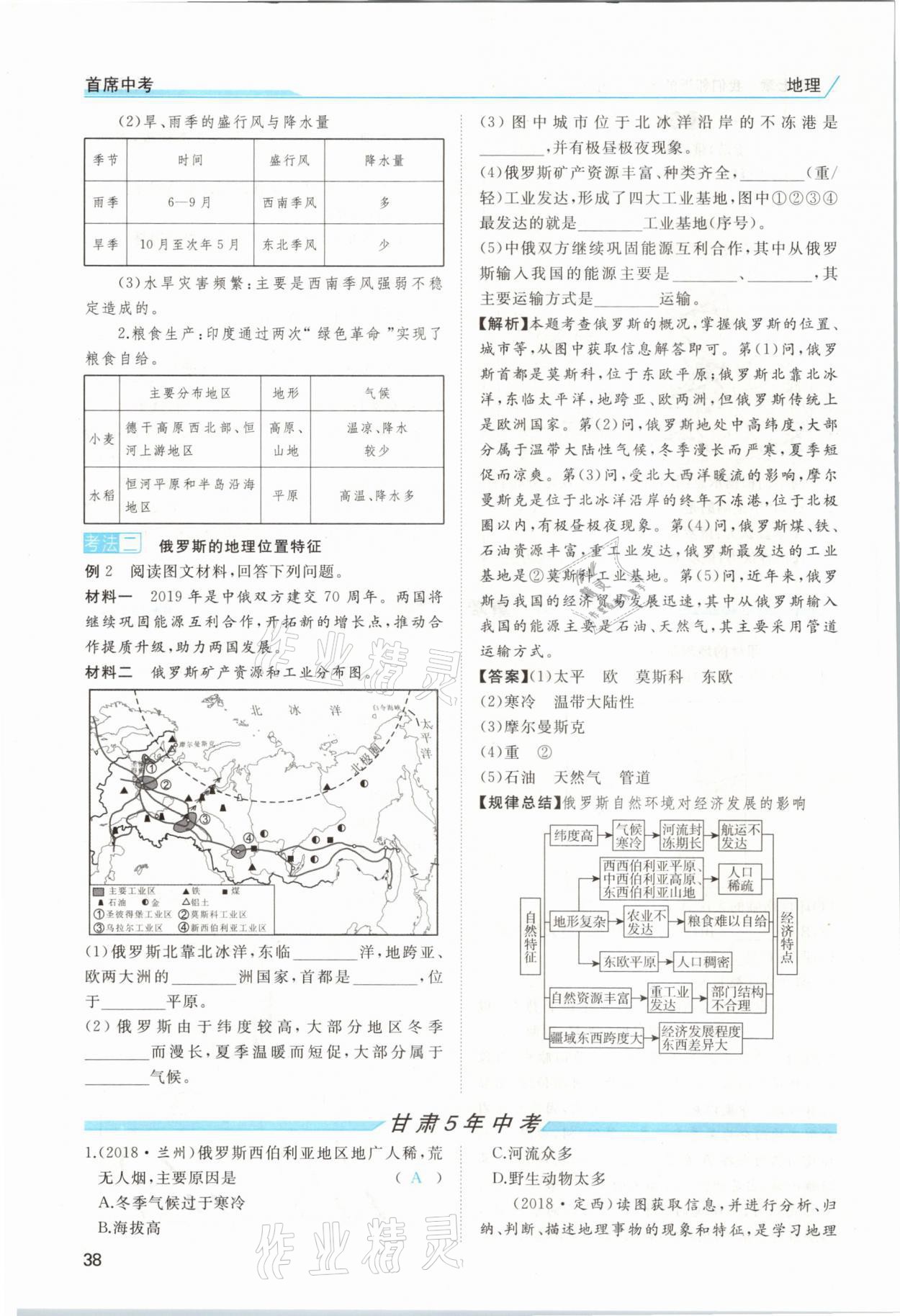 2021年首席中考地理甘肅專版&nbsp;第34頁
