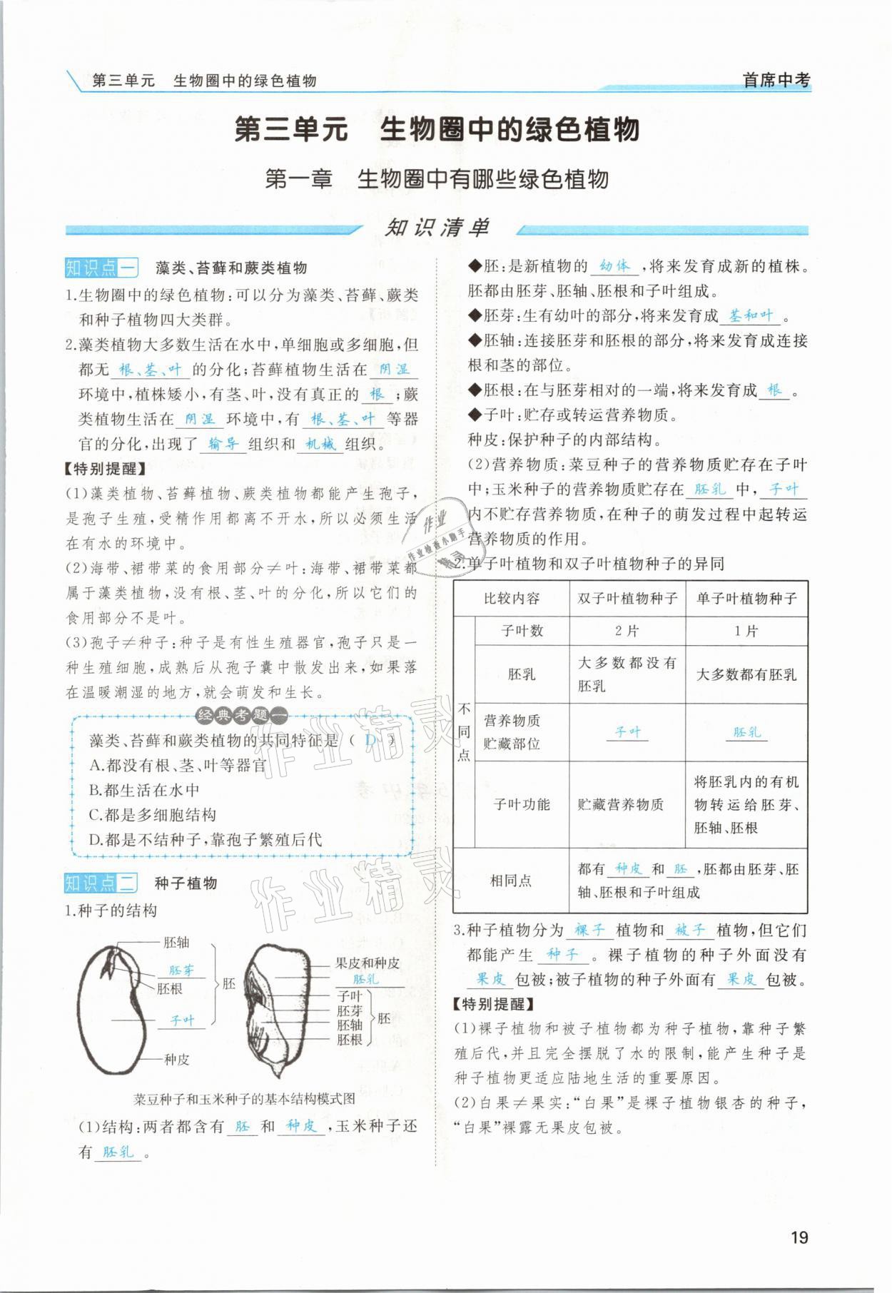 2021年首席中考生物甘肅專版&nbsp;第17頁