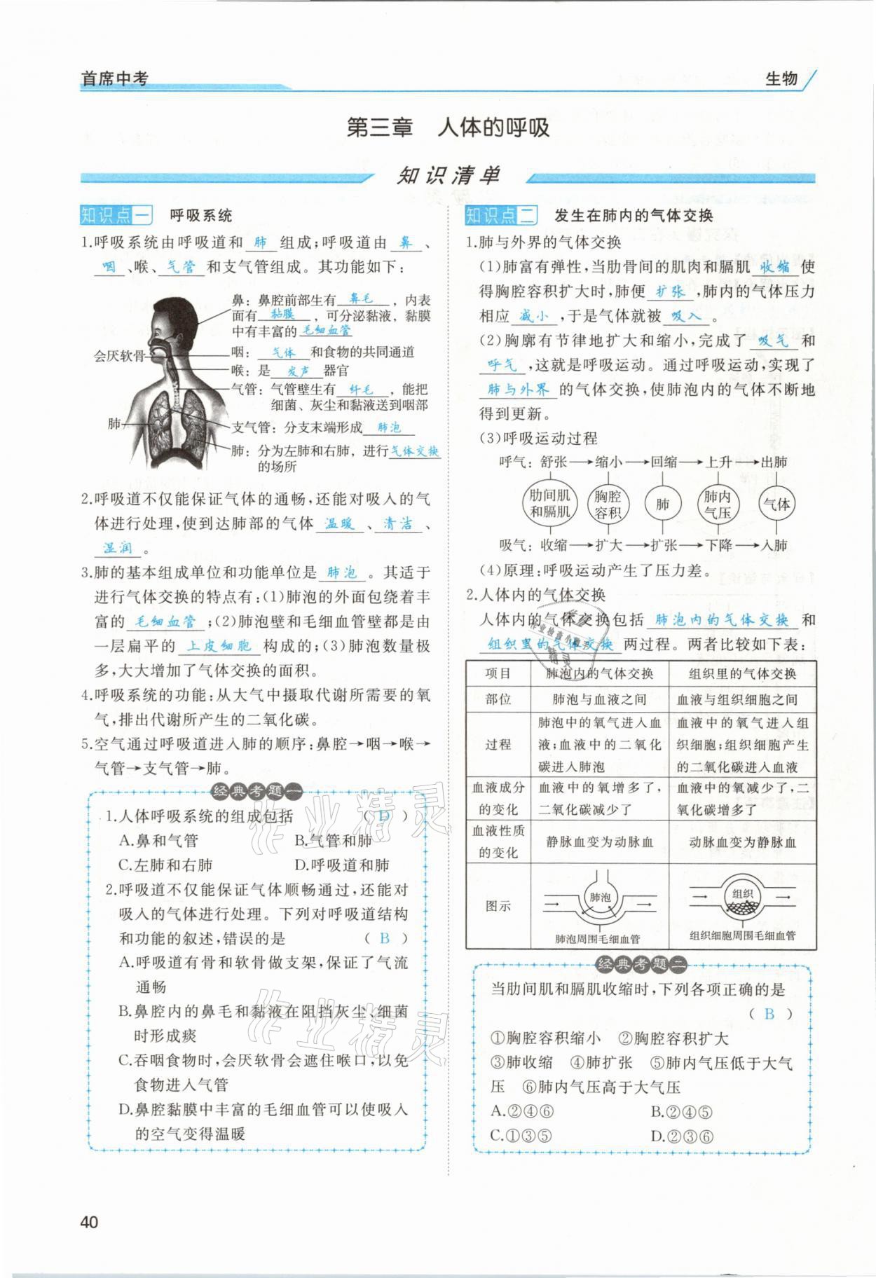 2021年首席中考生物甘肅專版&nbsp;第38頁(yè)