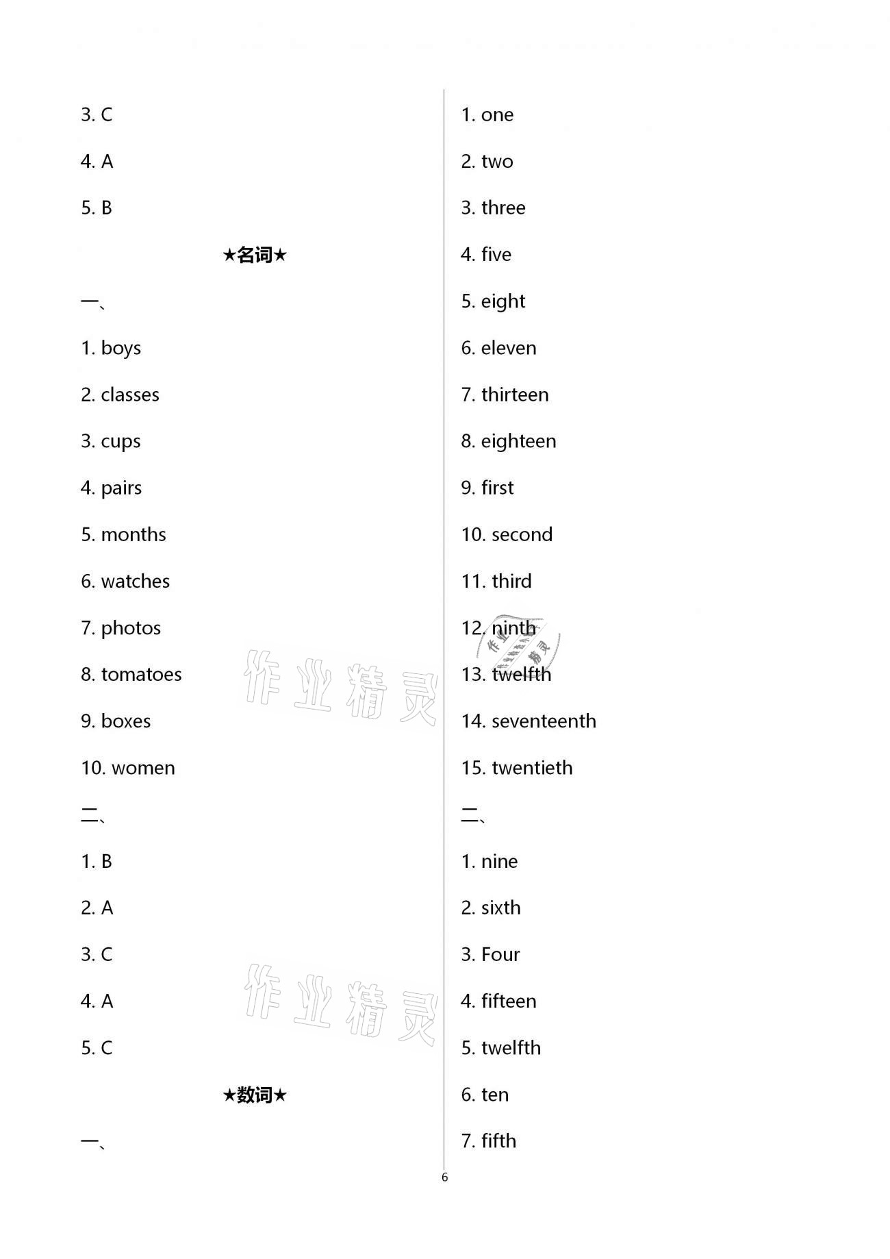 2020年領航期末卷七年級英語上冊人教版山西專版 第6頁