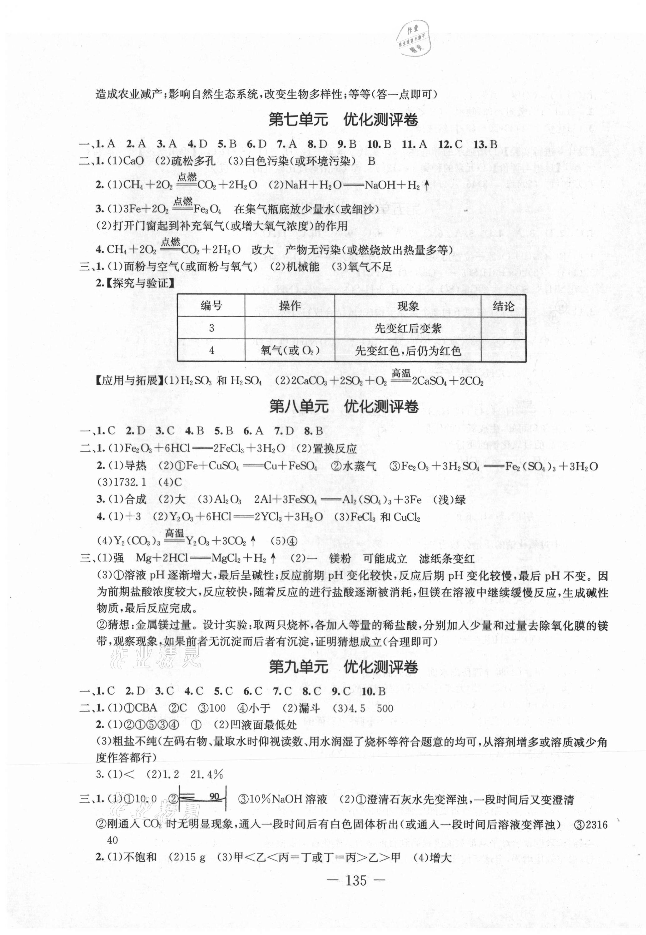2020年創新思維九年級化學人教版 第3頁