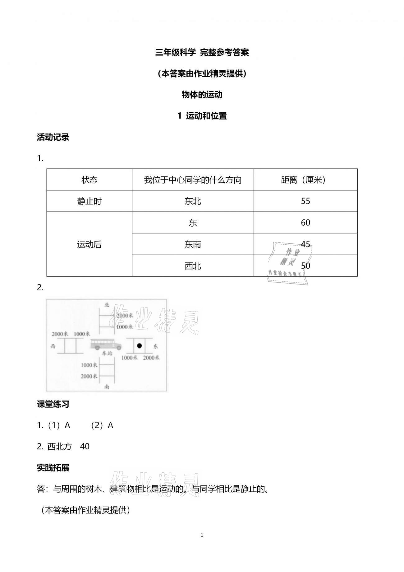 2021年科學(xué)作業(yè)本三年級(jí)下冊教科版浙江教育出版社 第1頁