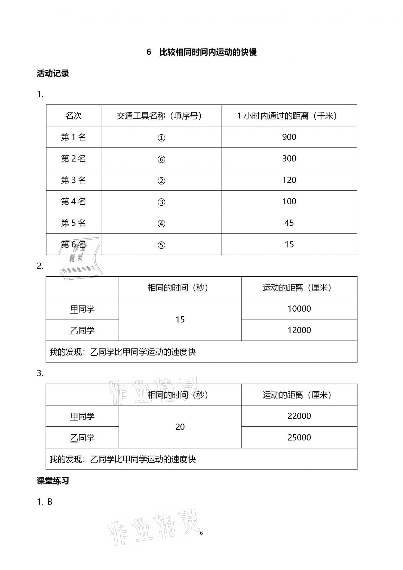 2021年科學作業(yè)本三年級下冊教科版浙江教育出版社 第6頁