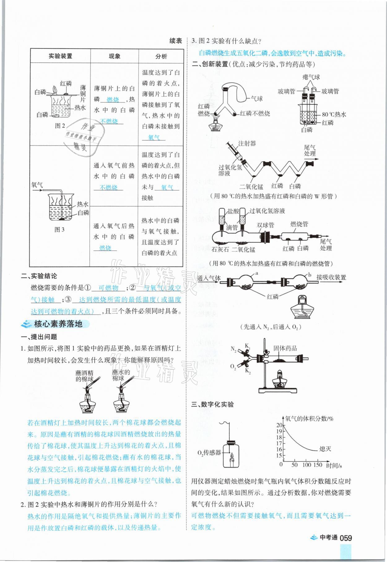 2021年中考通化學河南專版鄭州大學出版社 參考答案第59頁