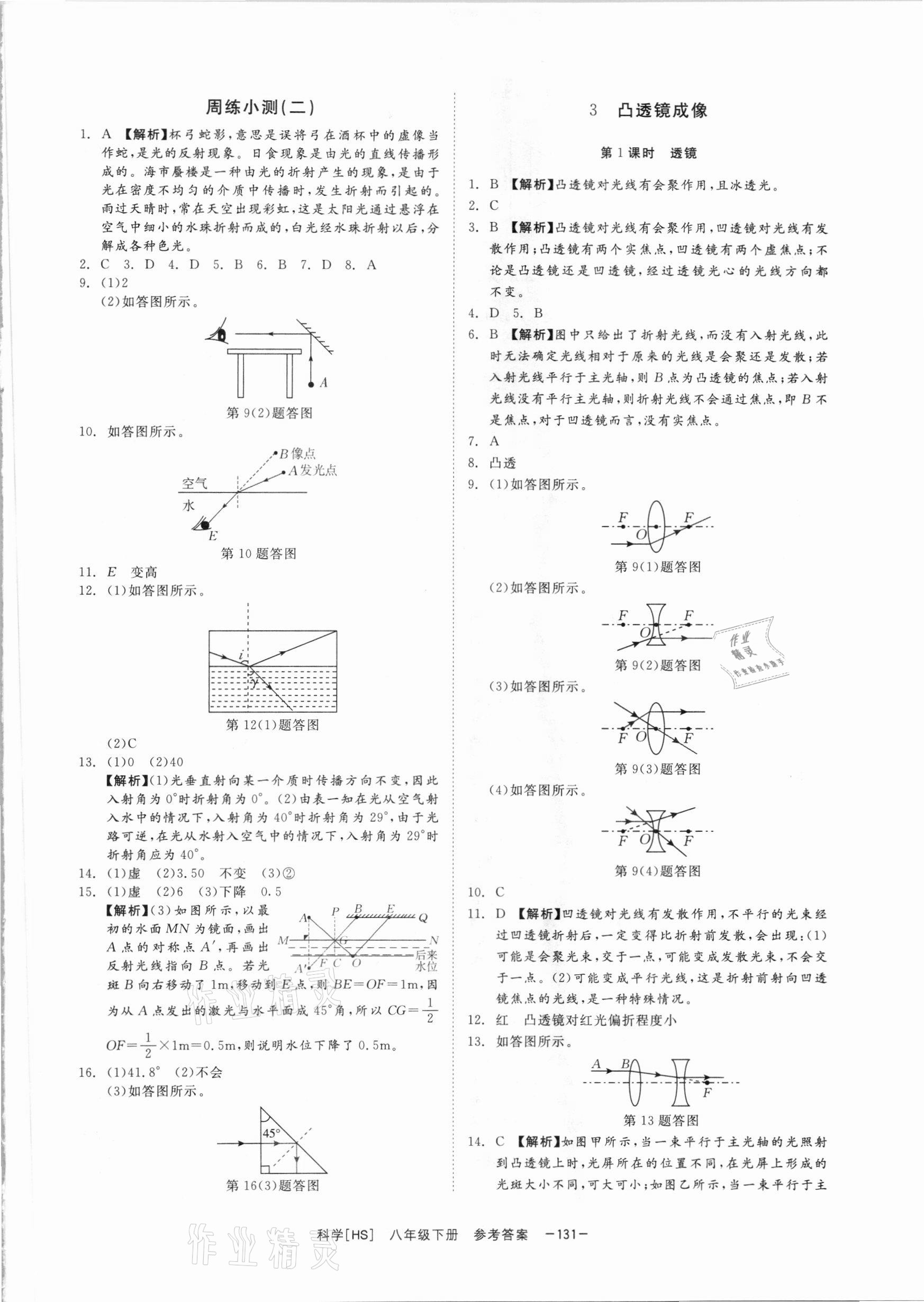 2021年全效學(xué)習(xí)課時(shí)提優(yōu)八年級(jí)科學(xué)下冊華師大版精華版 參考答案第4頁