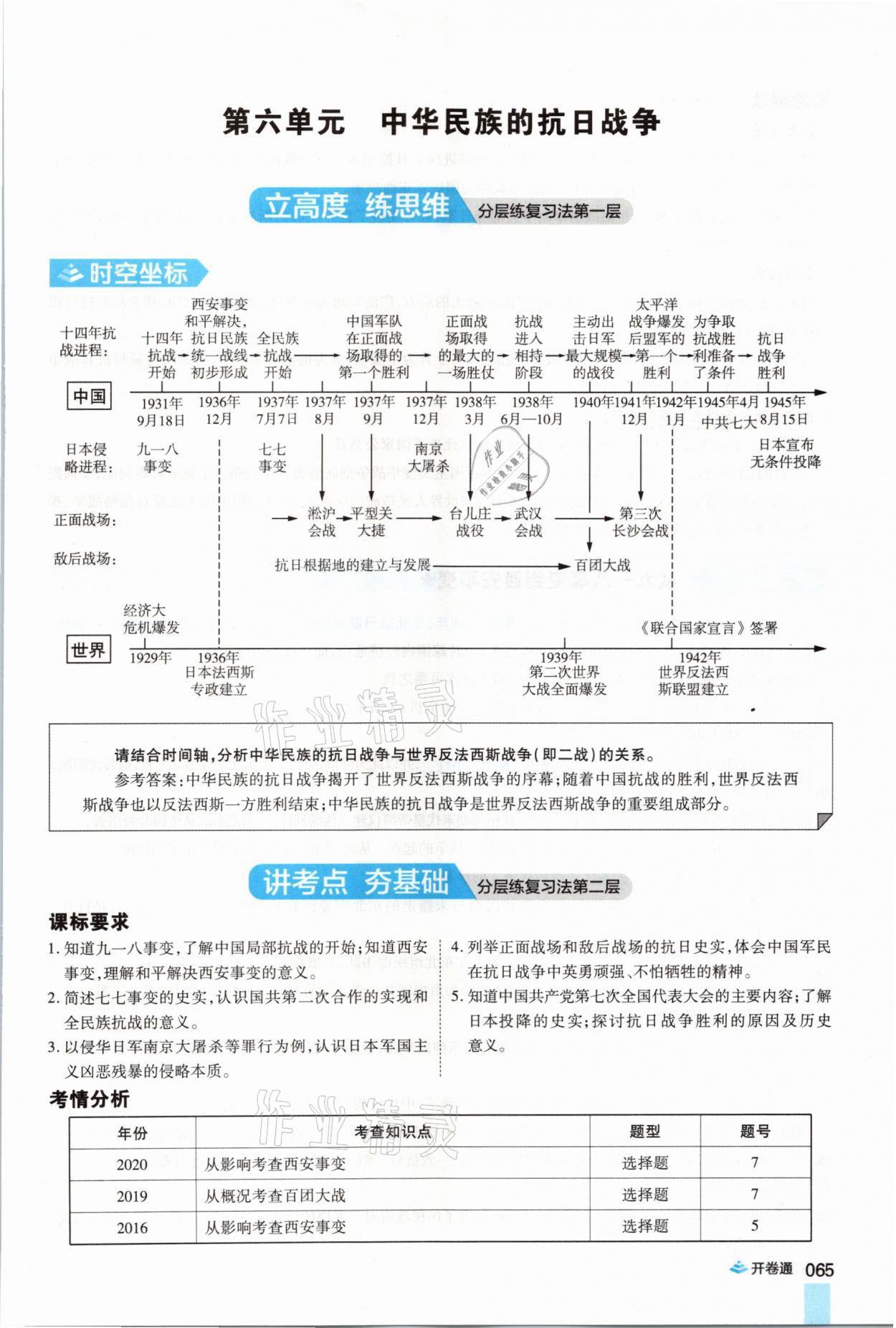 2021年中考通歷史河南專版鄭州大學出版社 第65頁