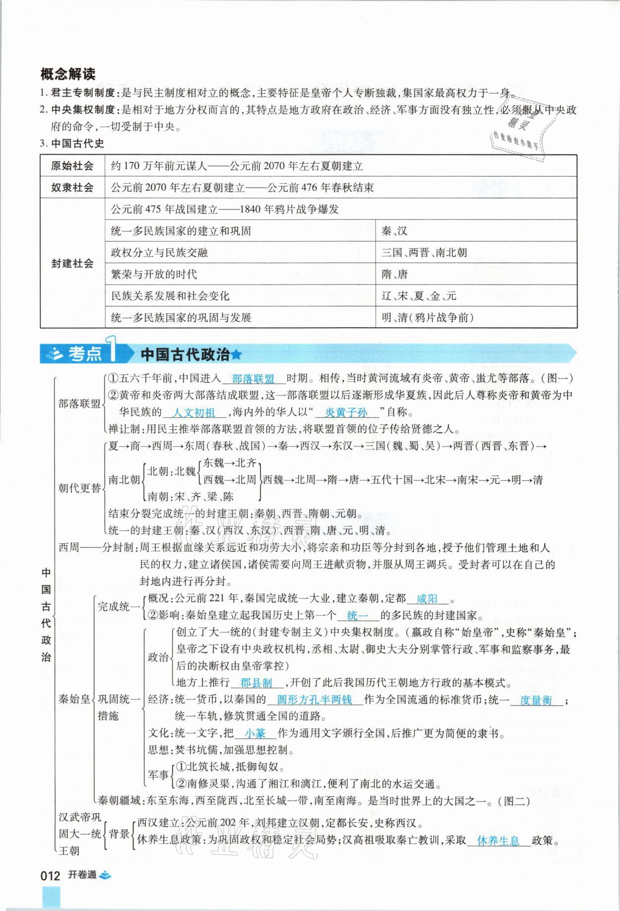 2021年中考通歷史河南專版鄭州大學出版社 第12頁