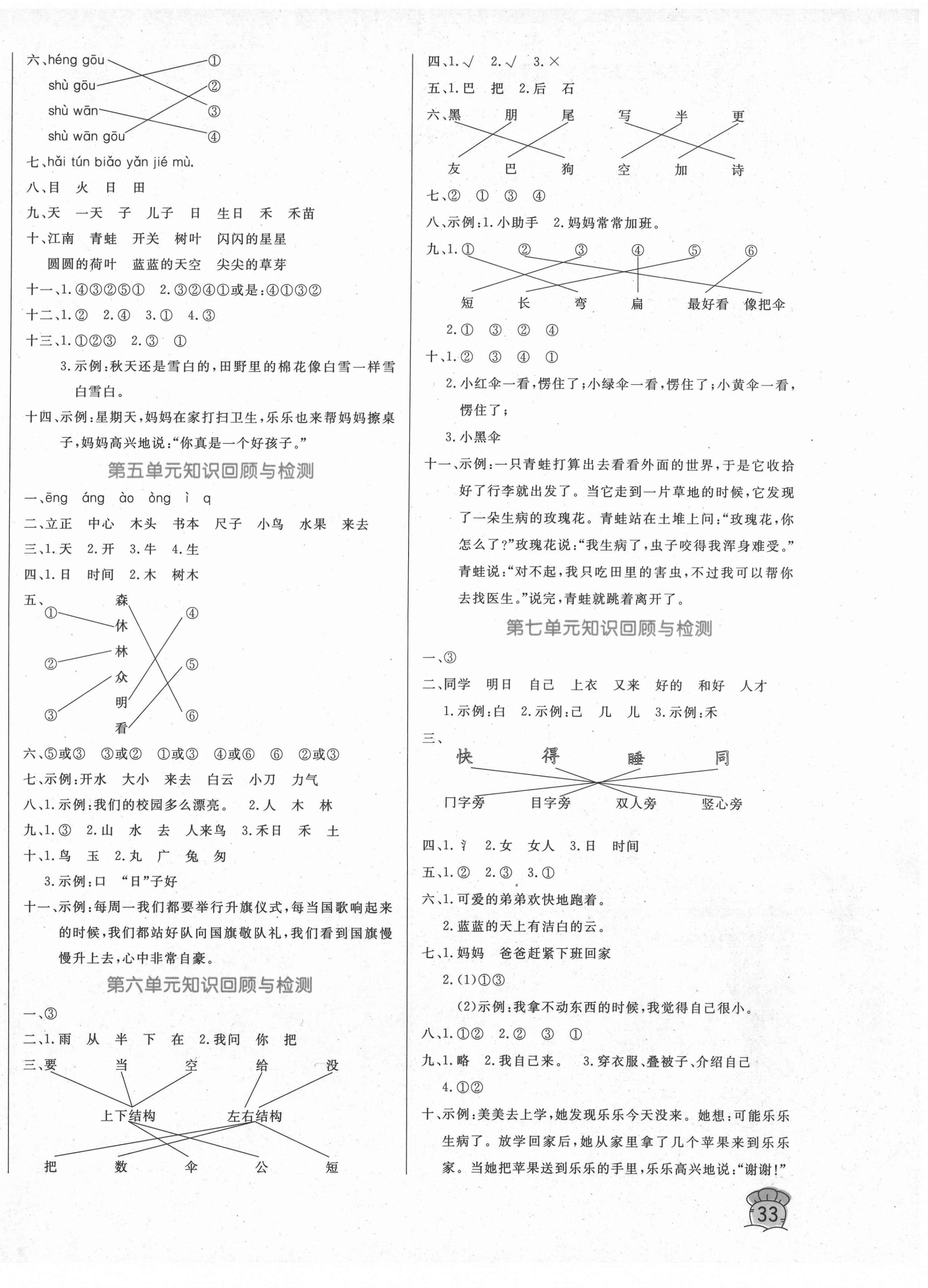 2020年黃岡名卷一年級語文上冊人教版濟寧專版 第2頁