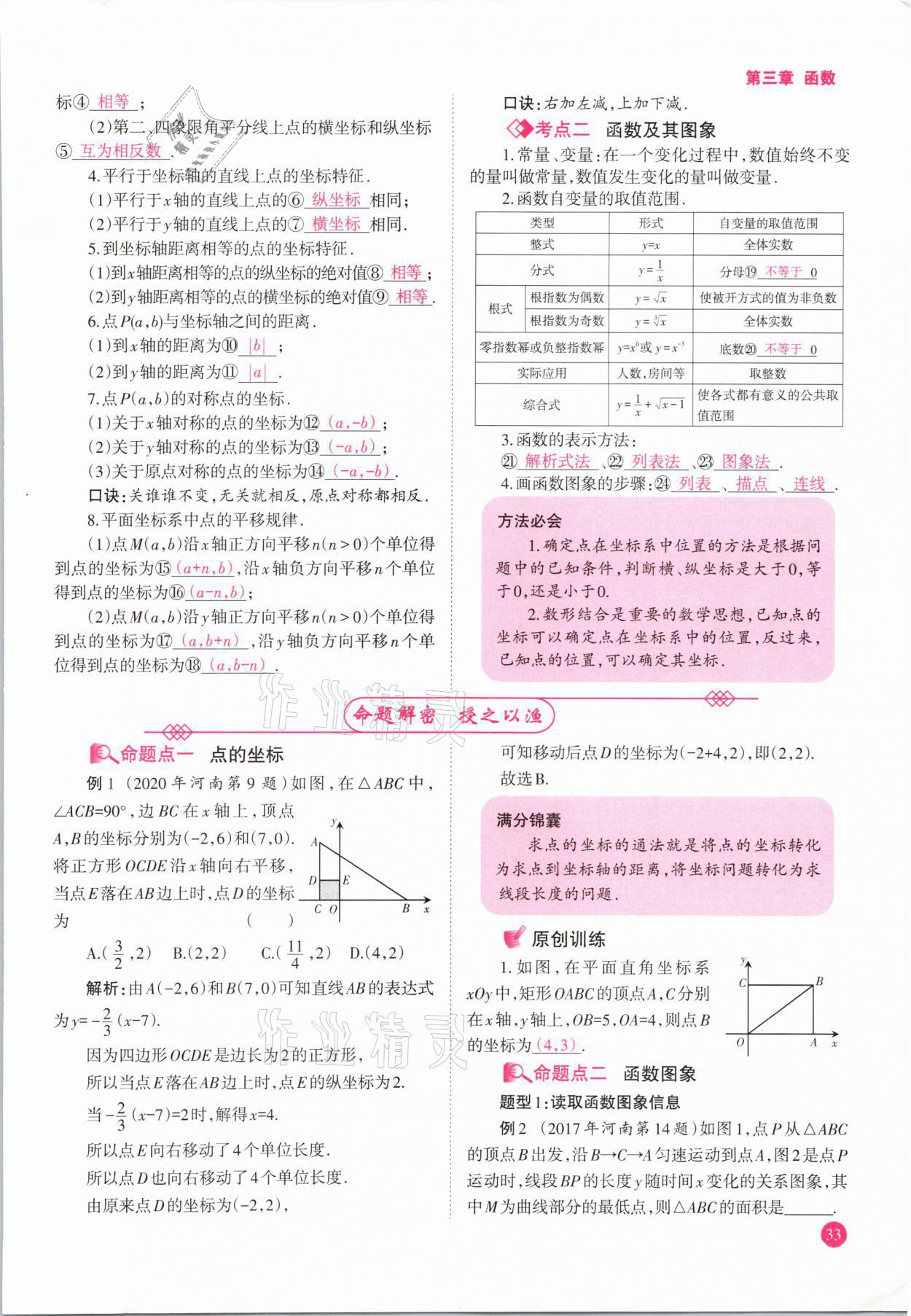 2021年中學(xué)生學(xué)習(xí)報試題與研究數(shù)學(xué)河南專版 參考答案第33頁