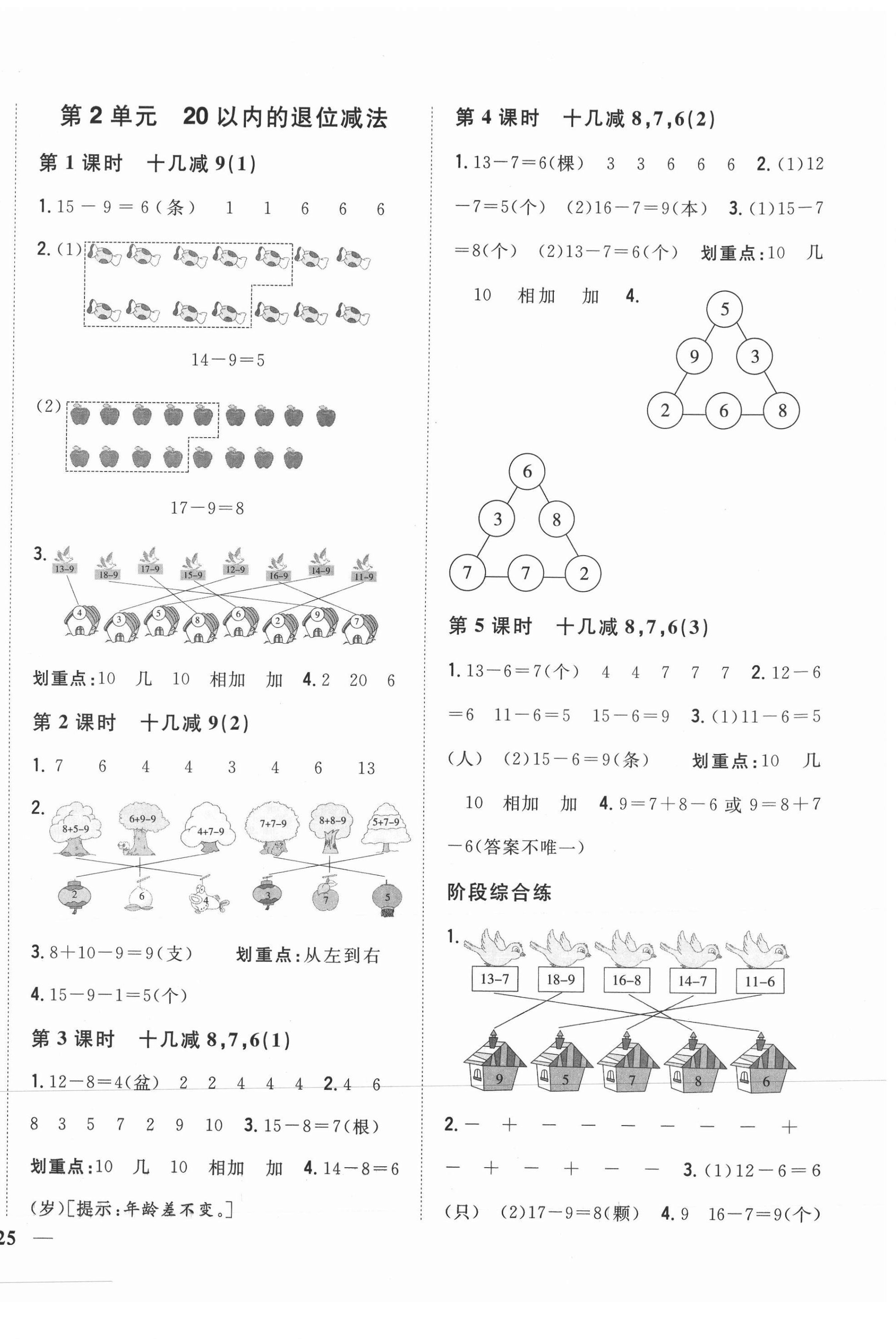 2021年全科王同步課時(shí)練習(xí)一年級(jí)數(shù)學(xué)下冊(cè)人教版 第2頁(yè)