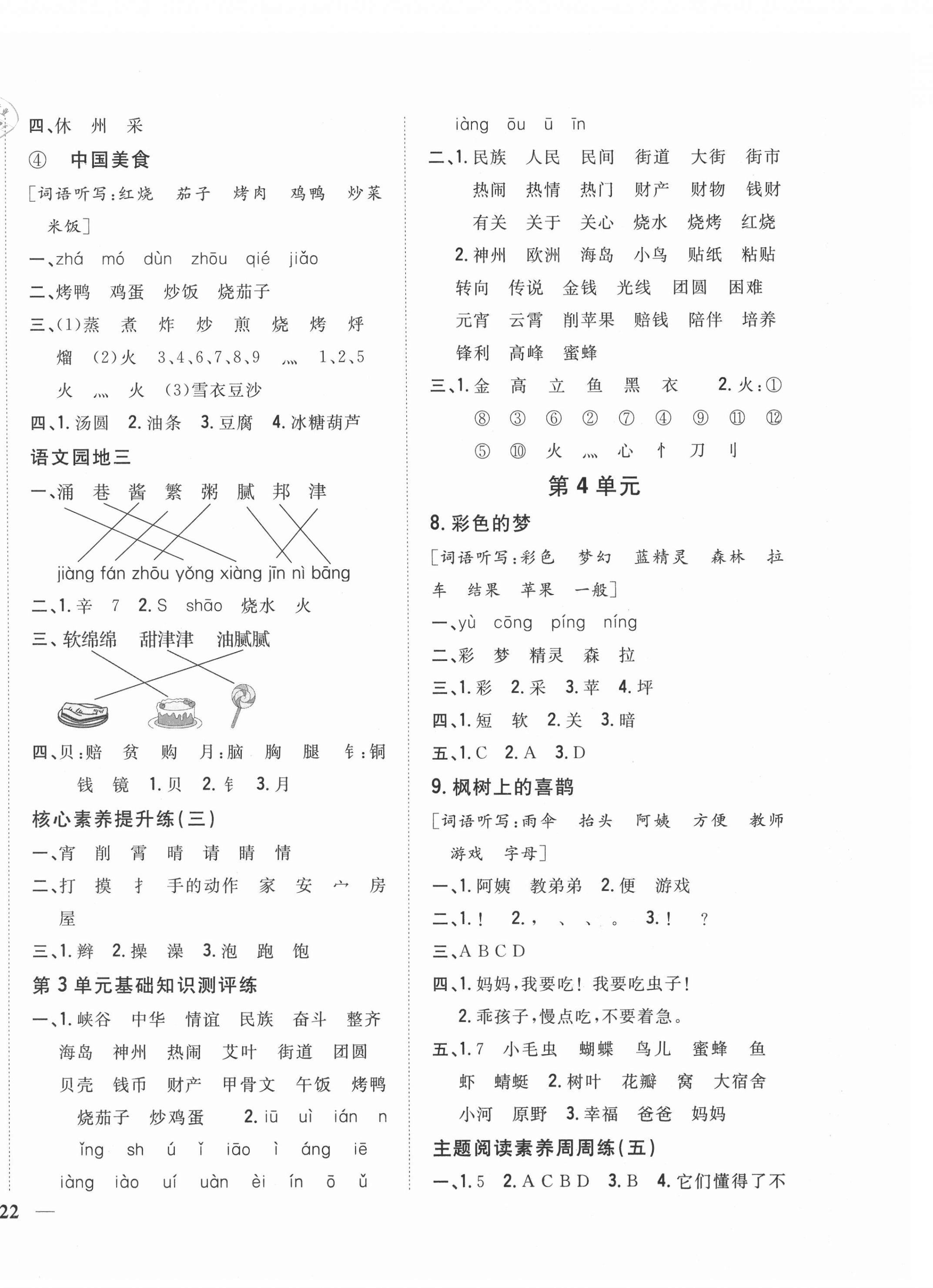 2021年全科王同步課時(shí)練習(xí)二年級(jí)語(yǔ)文下冊(cè)人教版 參考答案第4頁(yè)