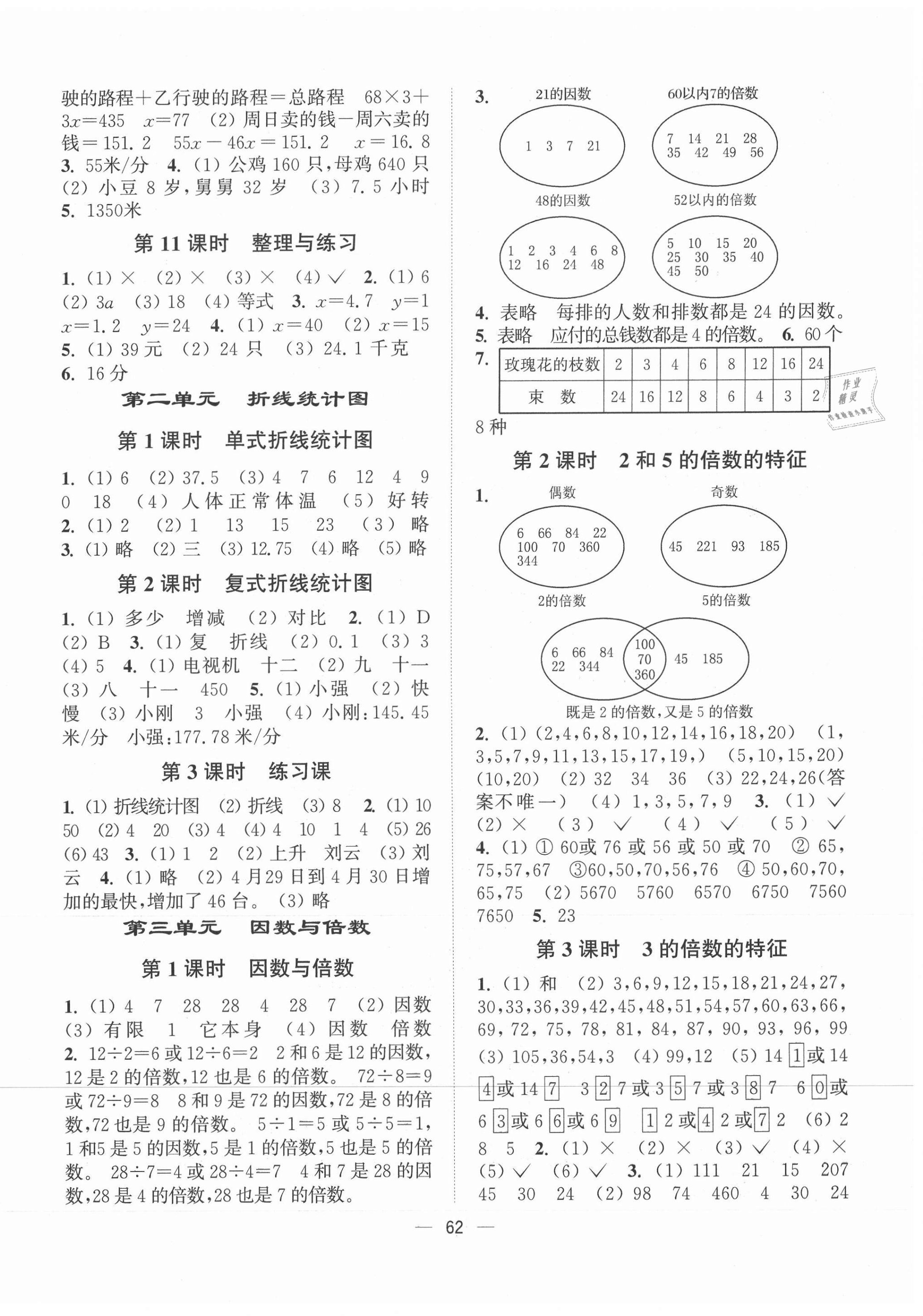 2021年課時金練五年級數(shù)學下冊江蘇版 第2頁